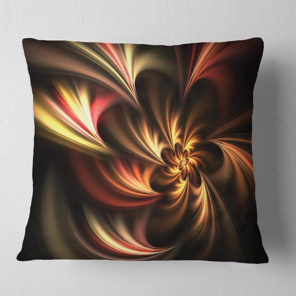 Designart CU11938-18-18 18-in x 18-in Gold Indoor Decorative Pillow