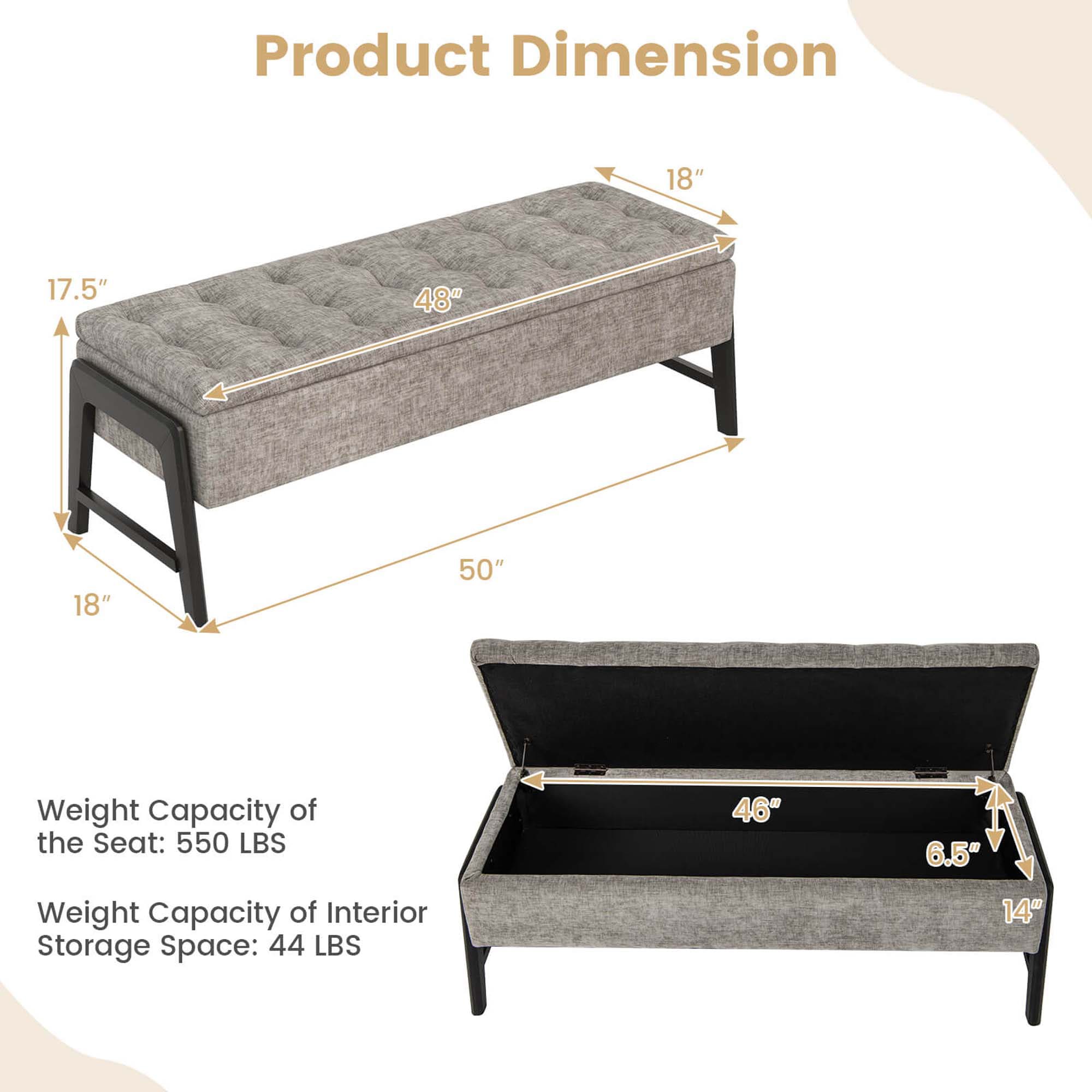 Costway HCST01800 bench - View #2