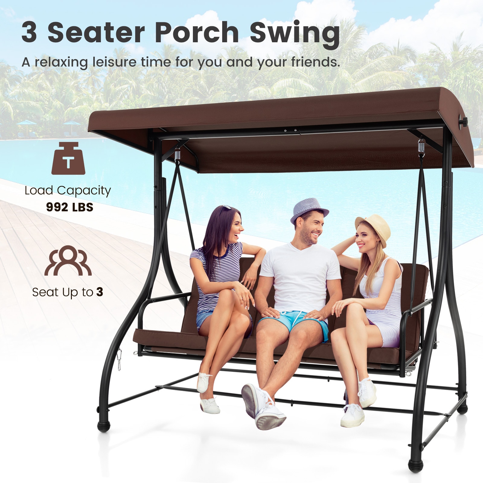 Costway LWS00099 Swing-Gliders - View #5