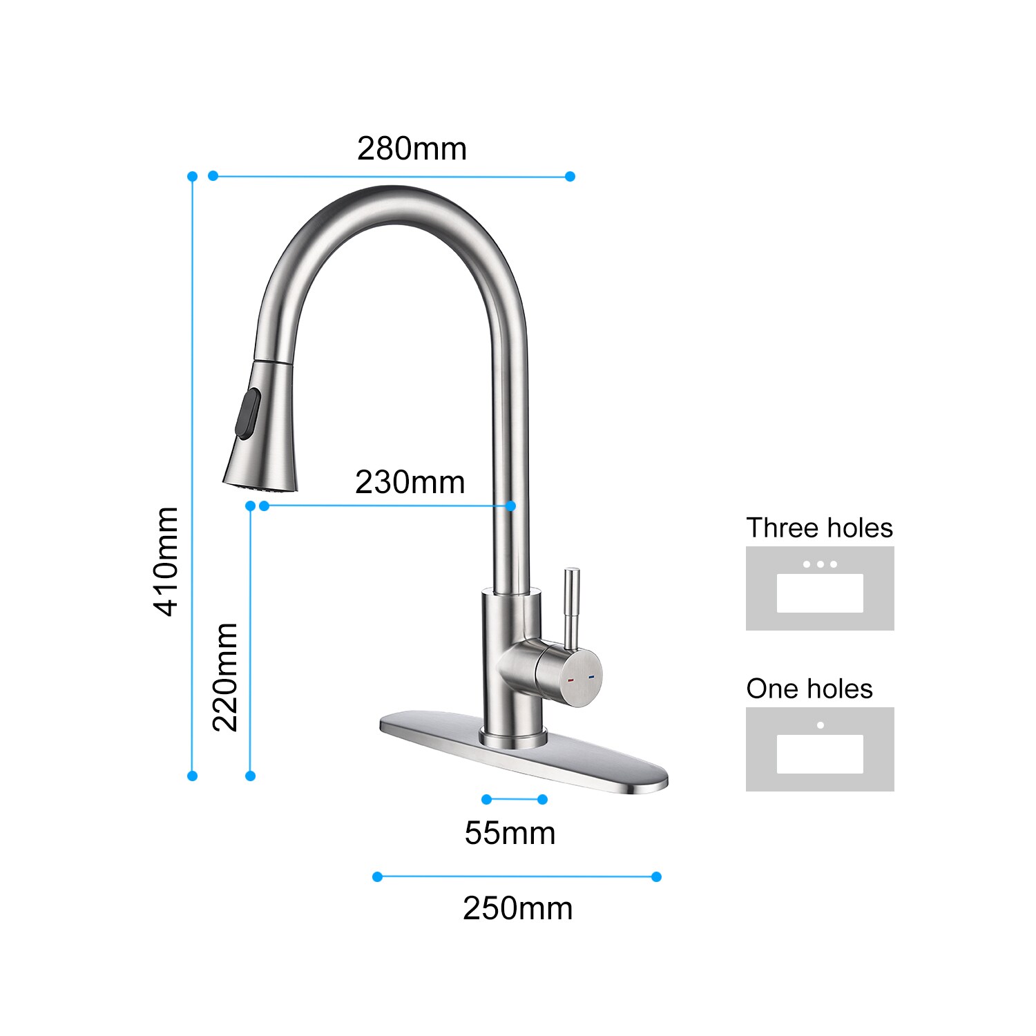Flynama DJ-TH4001MB Kitchen-Faucets - View #3