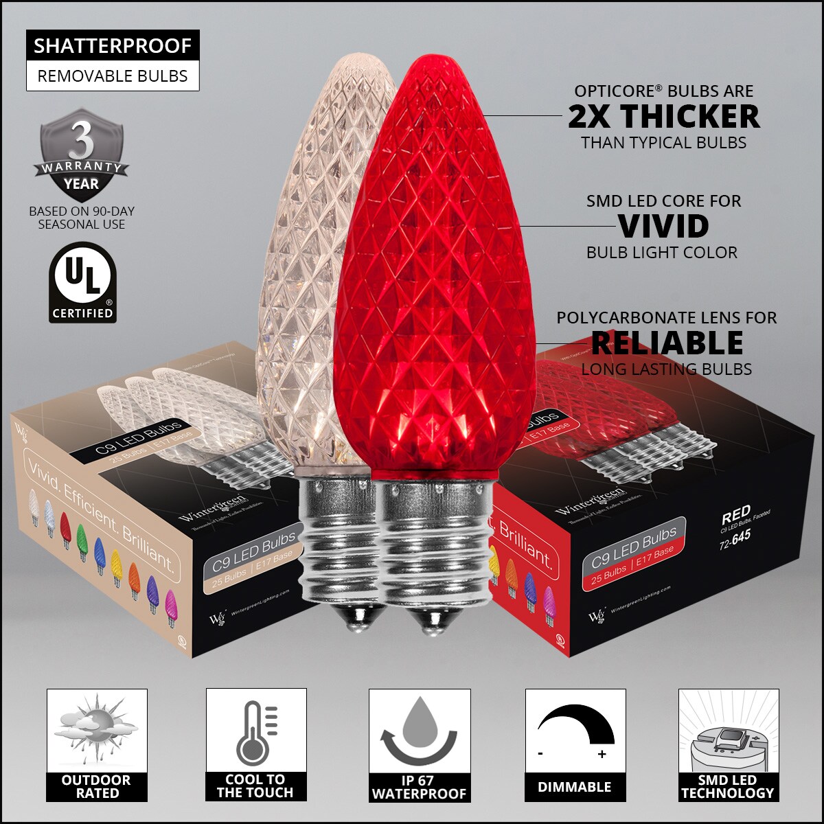 Wintergreen Lighting 80148 Christmas-String-Lights - View #4
