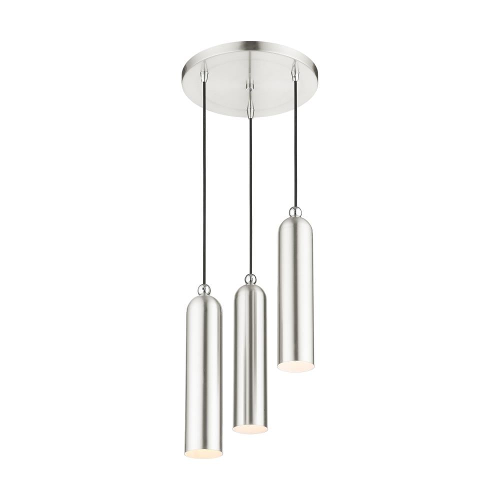 Livex Lighting Ardmore 3 Light Brushed Nickel Moderncontemporary Cylinder Medium Hanging 0961