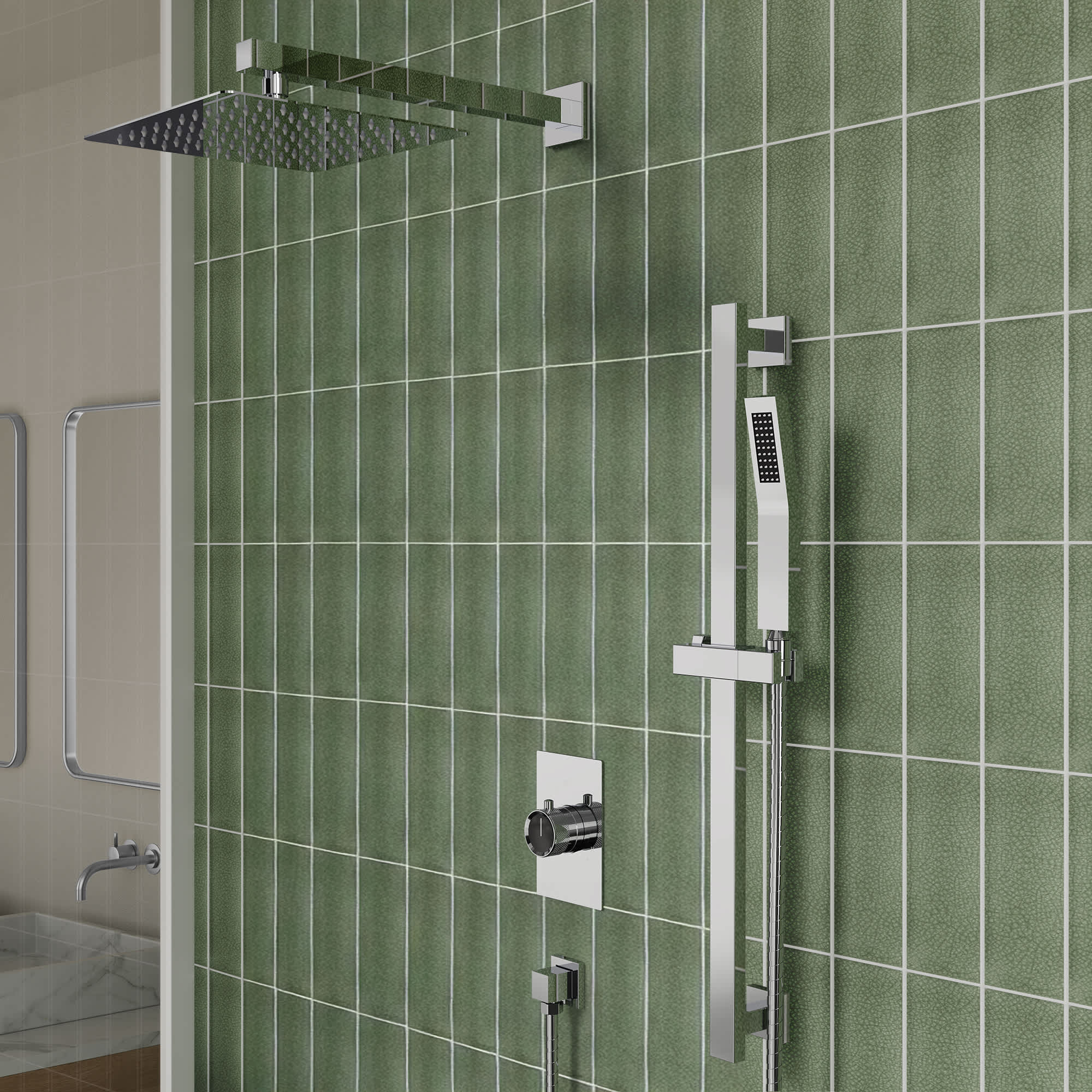 EVERSTEIN SFS-1036-CH10 Showerhead-Bar-Panels - View #3