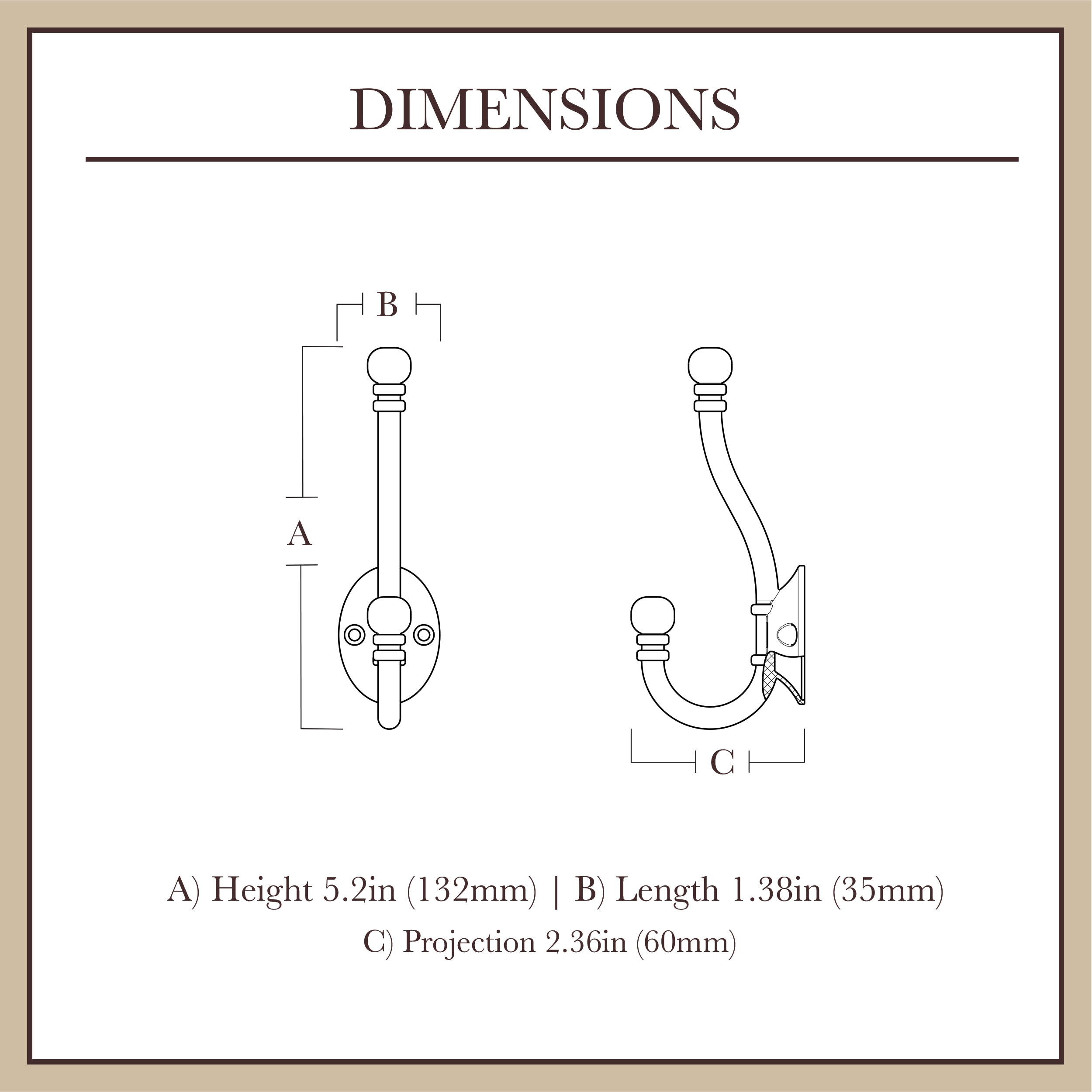 allen + roth B46305J-BSN-C7 Decorative-Wall-Hooks - View #4