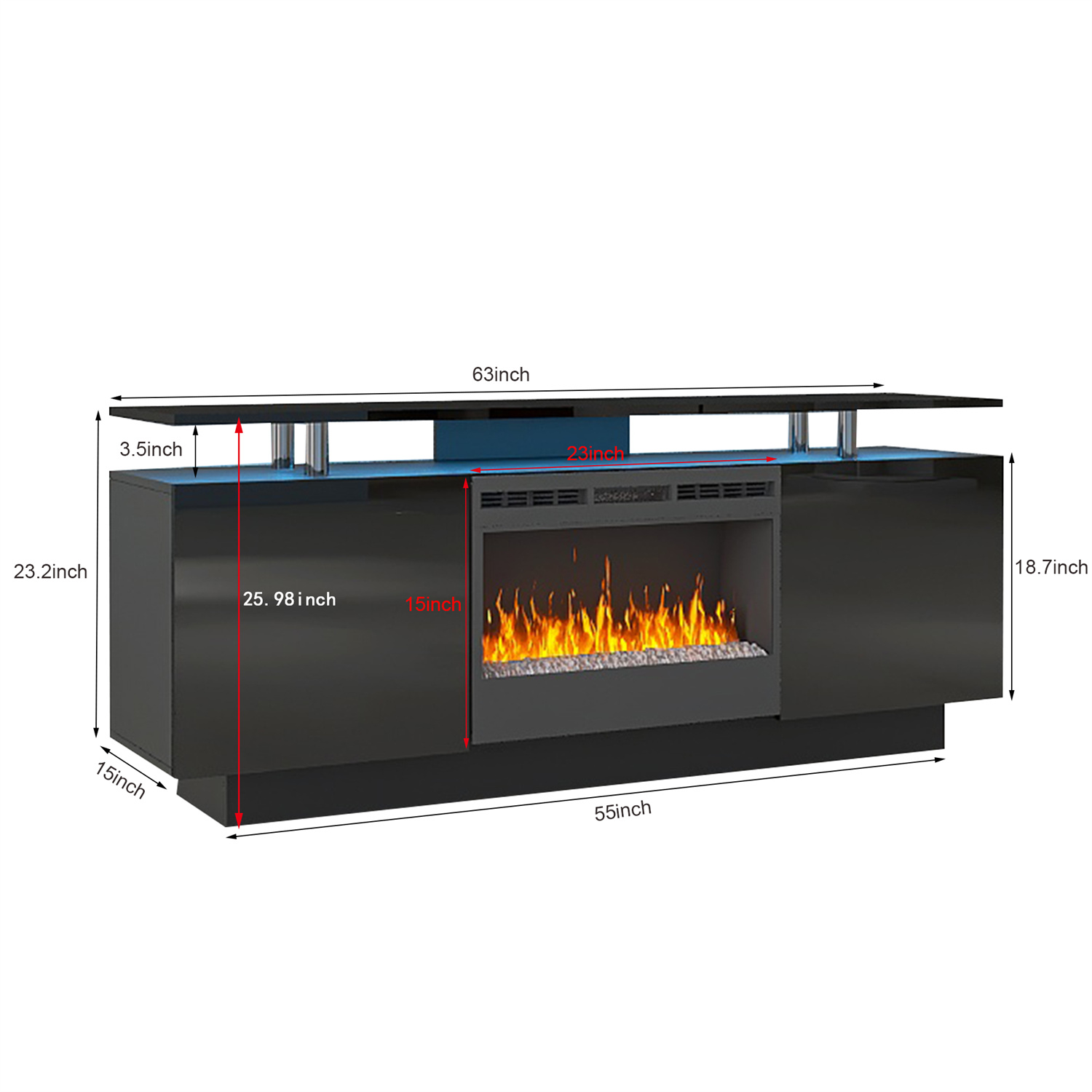BABOOM BOM-20S00003-OR Electric-Fireplaces - View #3