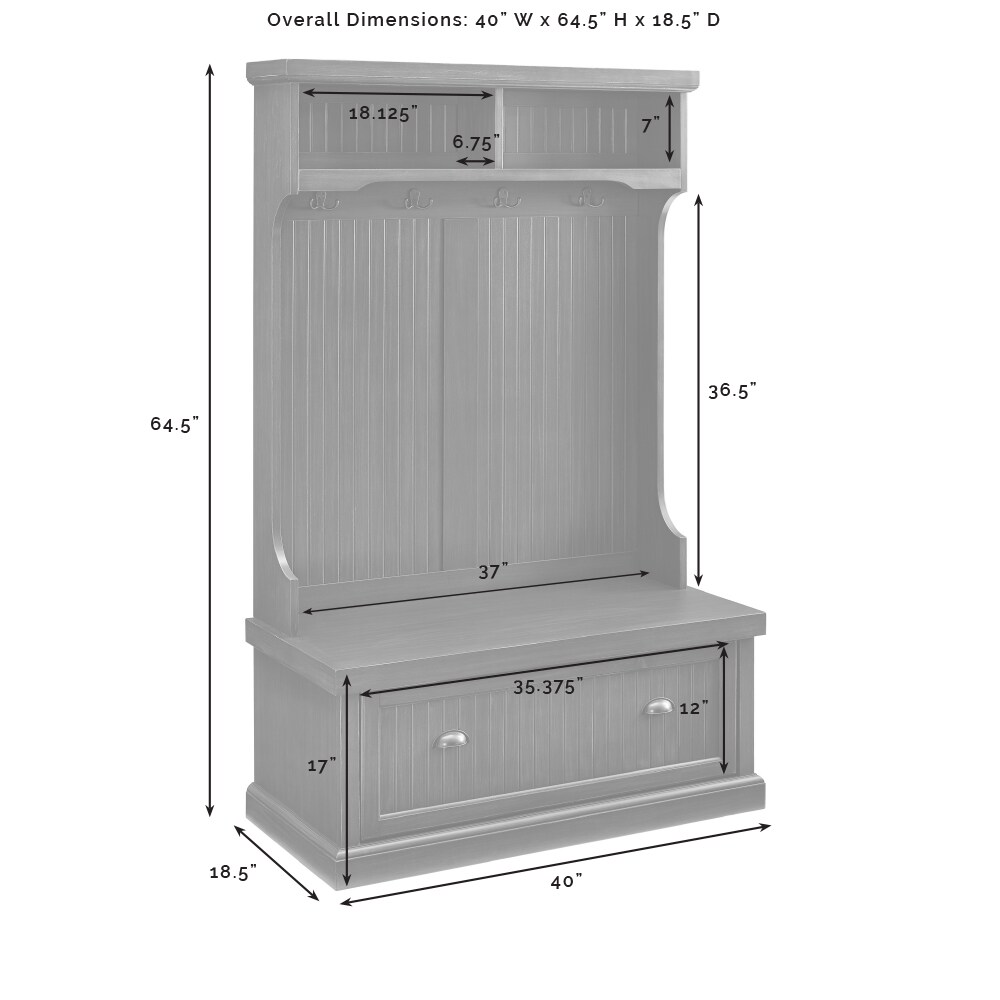 Crosley Furniture CF6006-BK Hall-Trees - View #10
