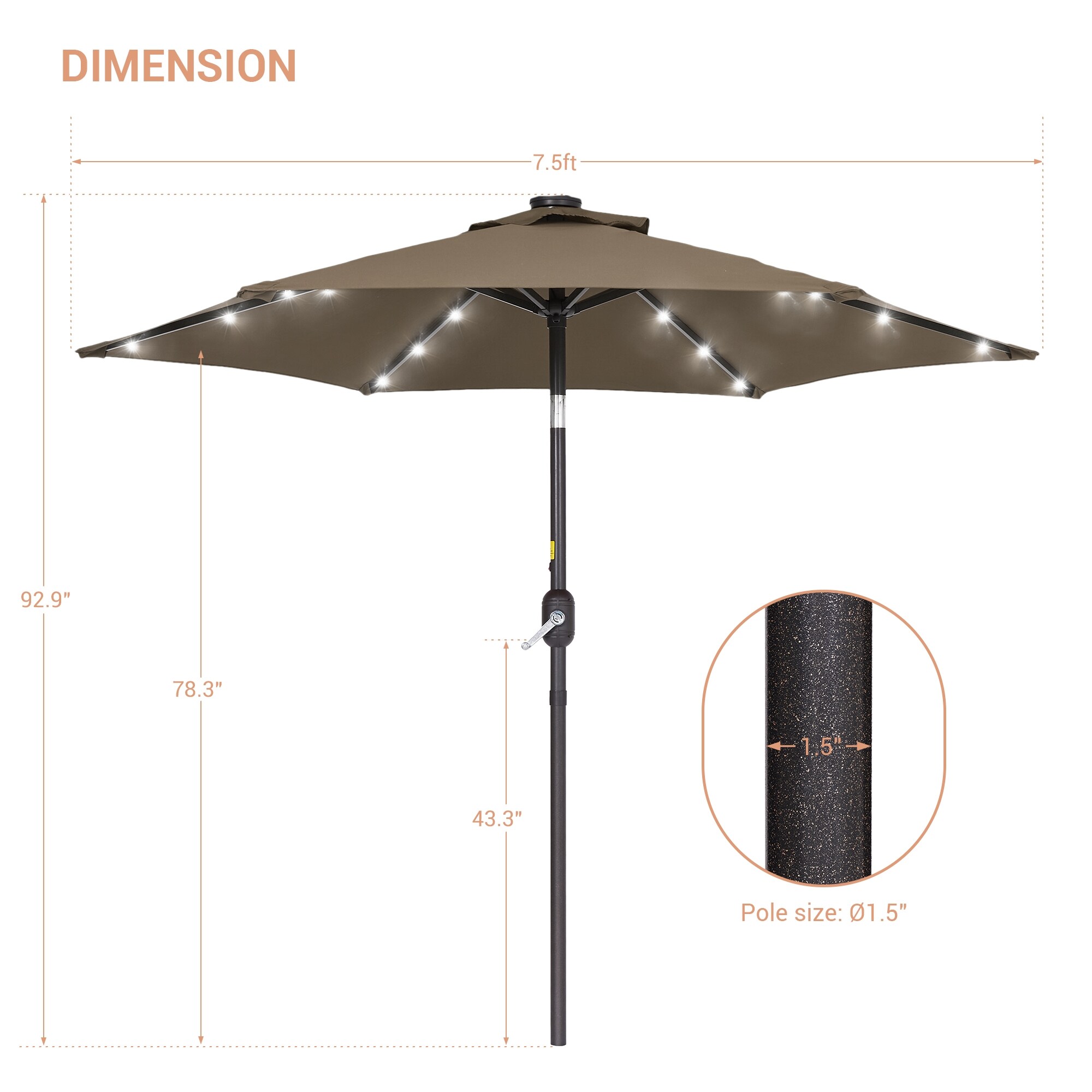 ACEGOSES LW-LED75TP Umbrellas-2 - View #4