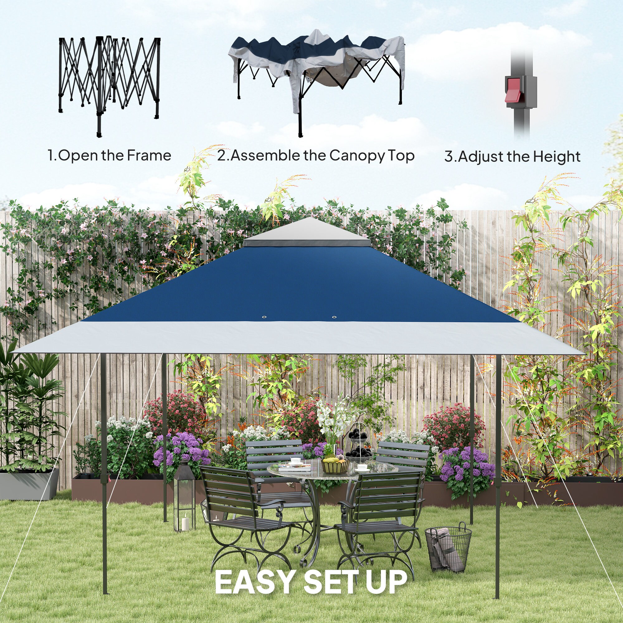 Outsunny 84C-632V00DB Wood-Resin-Gazebos - View #9