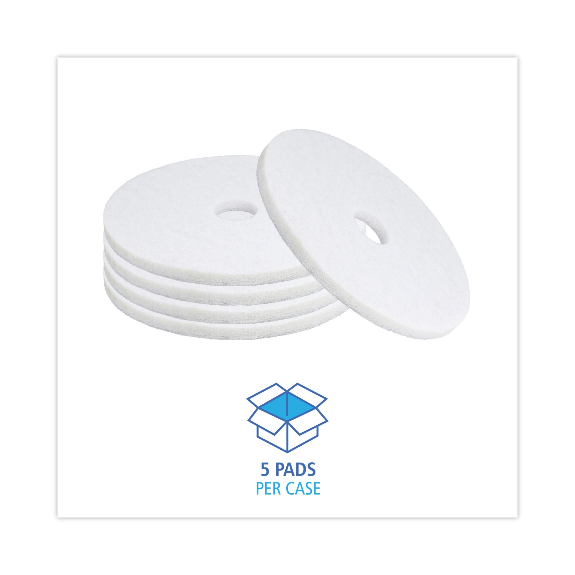 Boardwalk BWK4019WHI Floor-Polisher-Pads - View #3