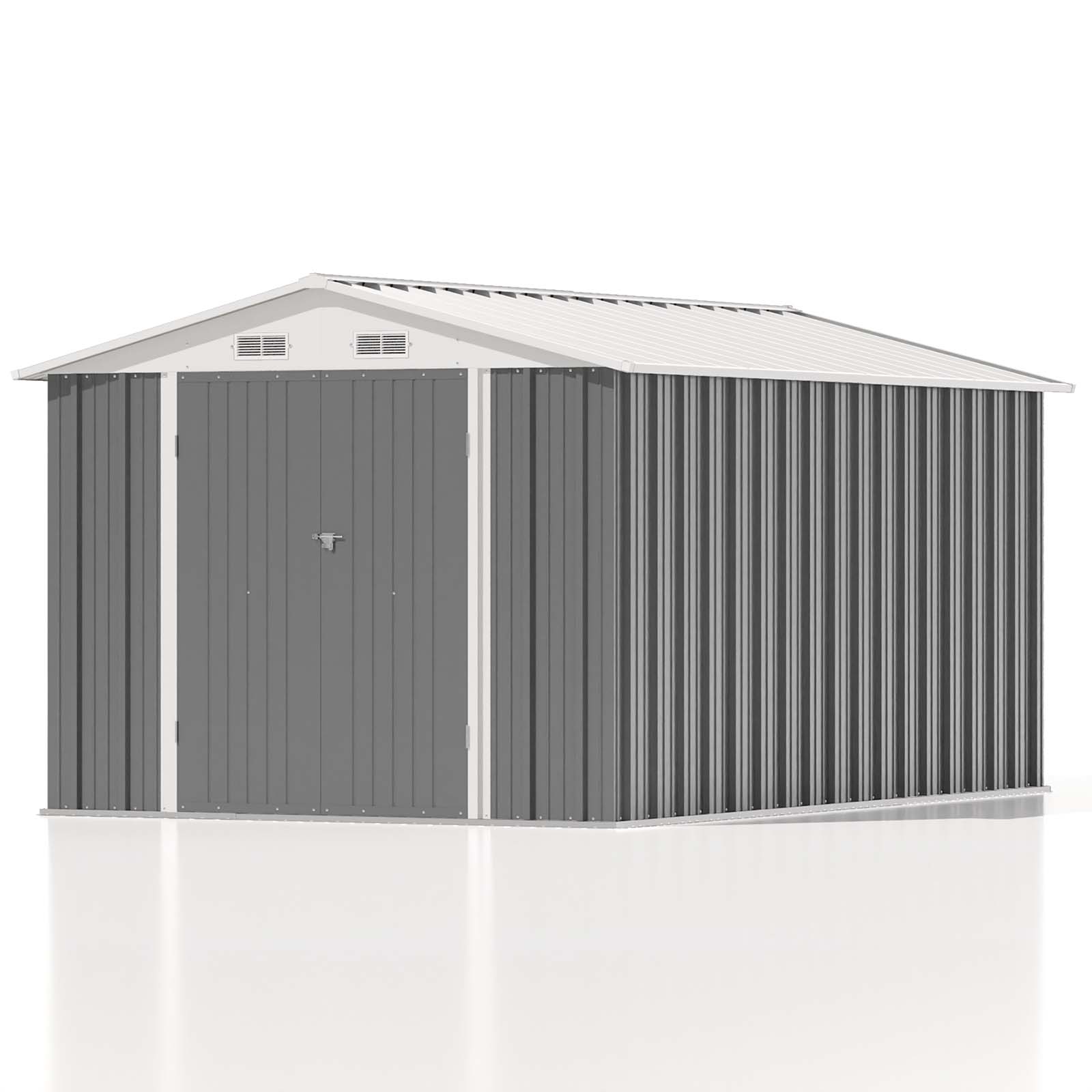 Patiowell WES-0356-4 8-Feet x 12-Feet Galvanized steel Storage Shed
