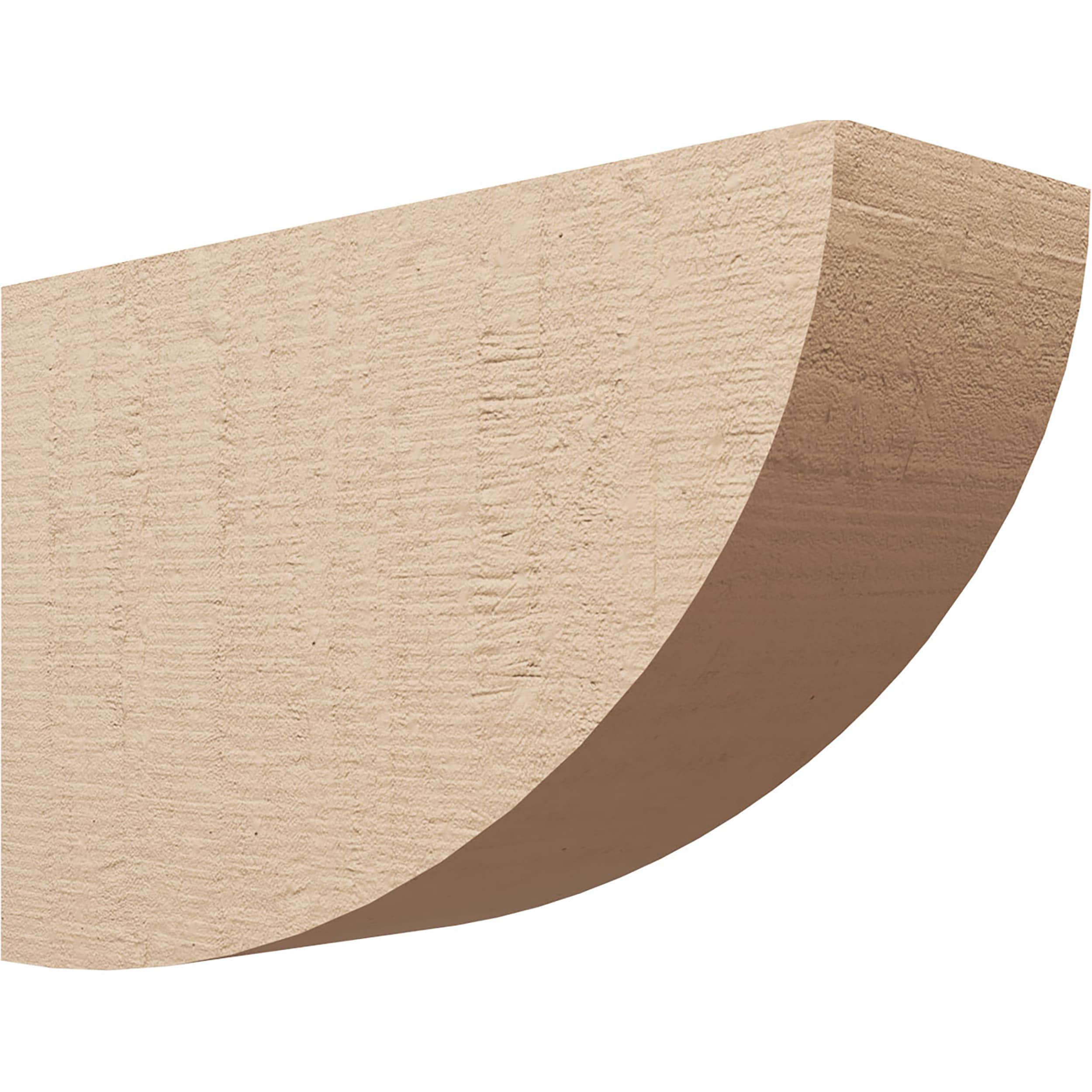 Ekena Millwork CORU08X24X16DURRCPR 8-in x 24-in x 16-in Rough Cedar Woodgrain TimberThane Primed Urethane Paintable/Stainable Corbel