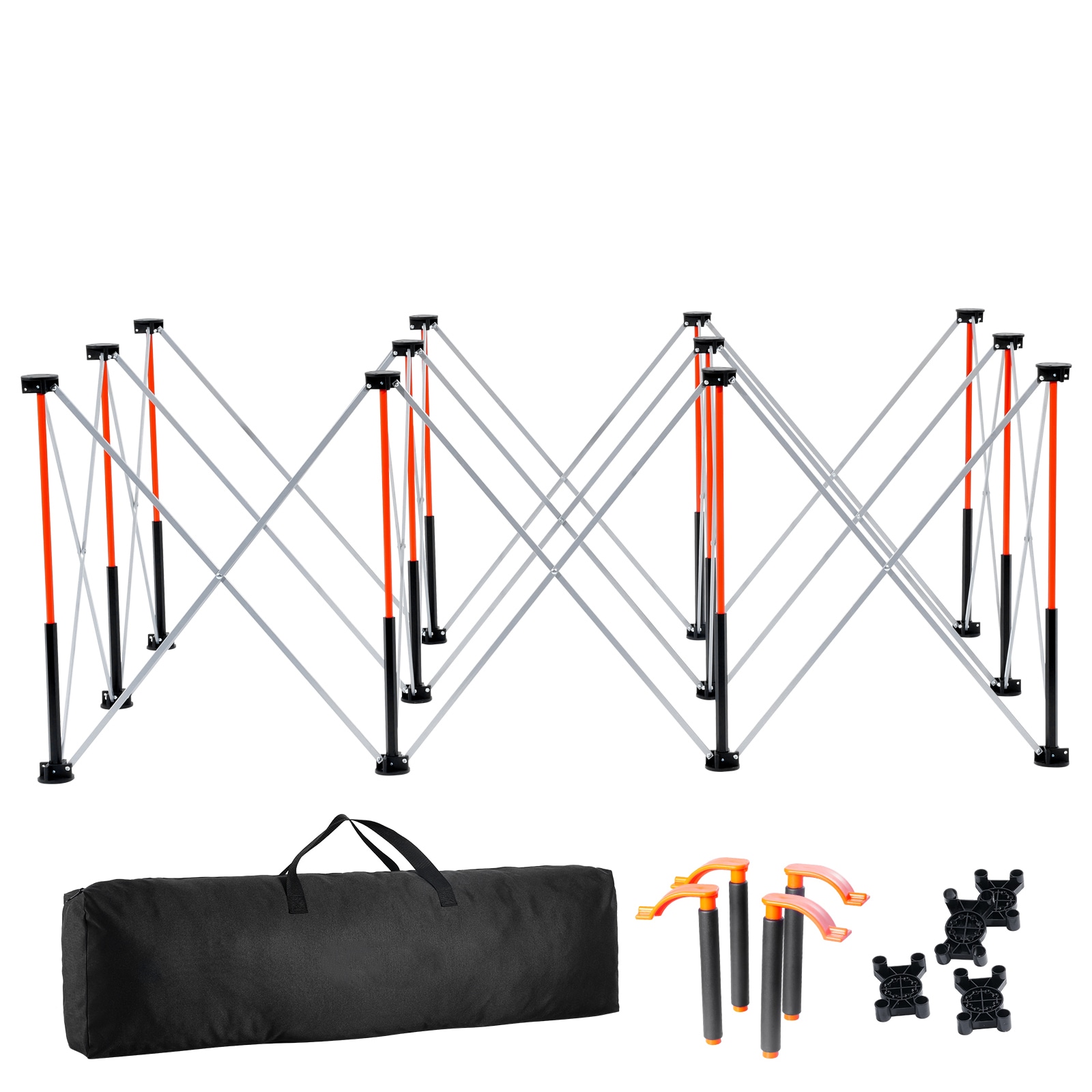 SVOPES SVOPESBXSGZTP13680V0 73.43-in L x 28.86-in H orange+black Portable Folding work bench