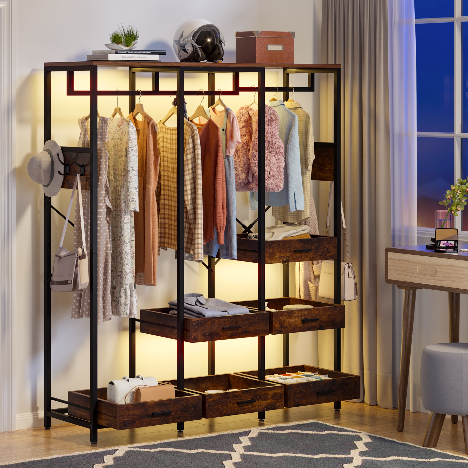 TribeSigns Tribesigns Freestanding Closet Organizer, 75 inch