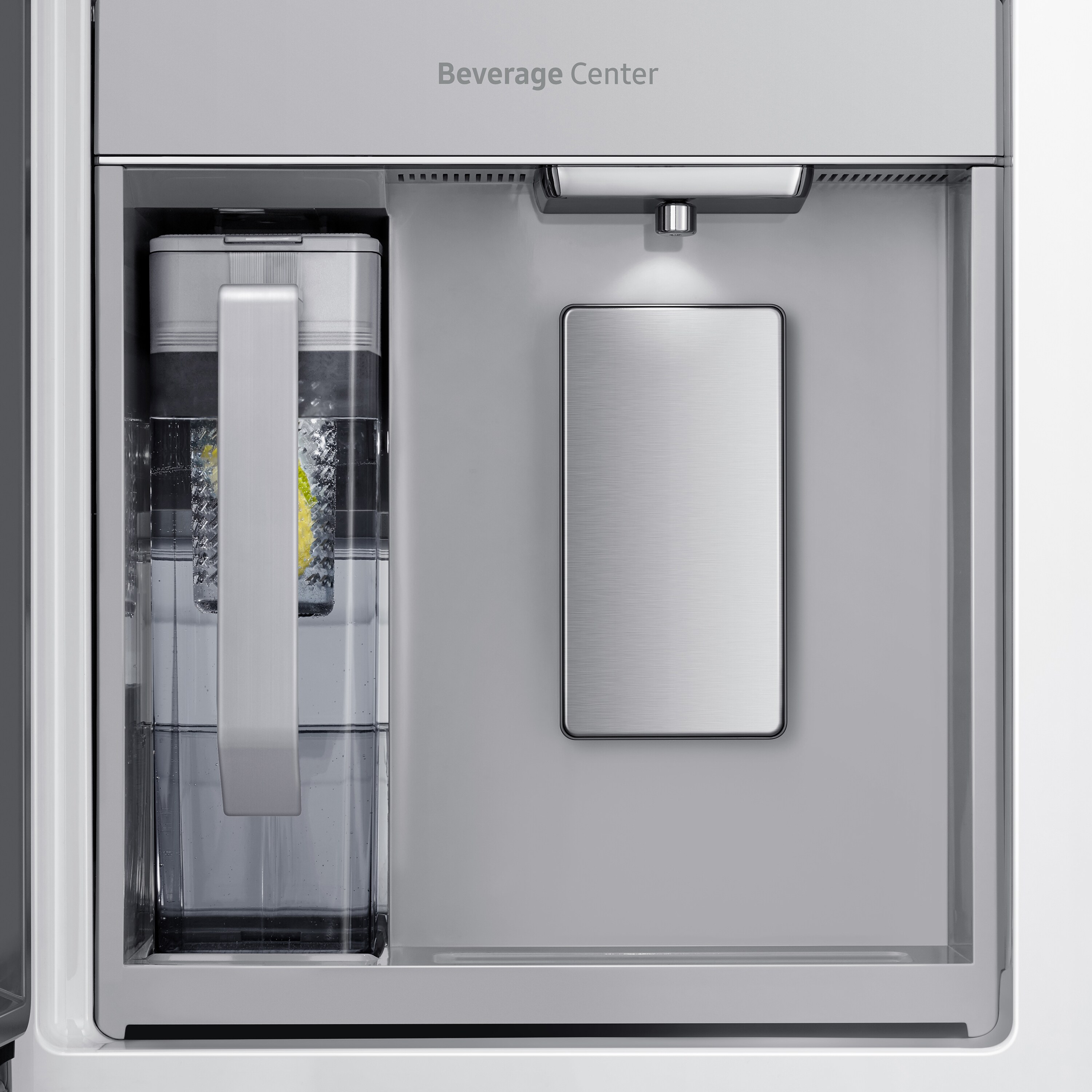 Samsung 29-cu ft 4-Door Smart French Door Refrigerator with Dual Ice Maker  and Door within Door (Fingerprint Resistant Stainless Steel) ENERGY STAR in  the French Door Refrigerators department at