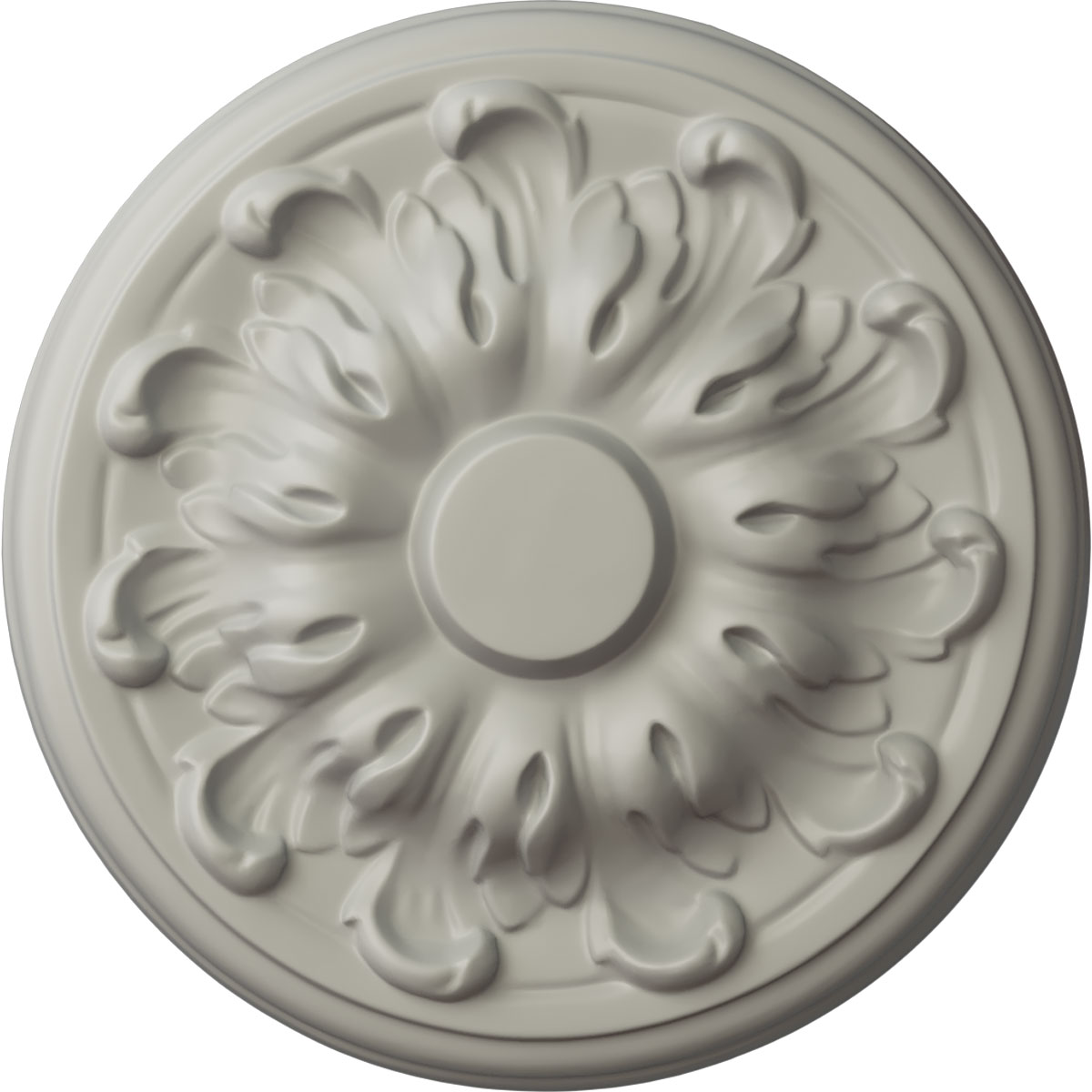 Ekena Millwork CM08MUPCF Millin 7.875-in W x 7.875-in L Painted Pot Of Cream Polyurethane Whole Ceiling Medallion