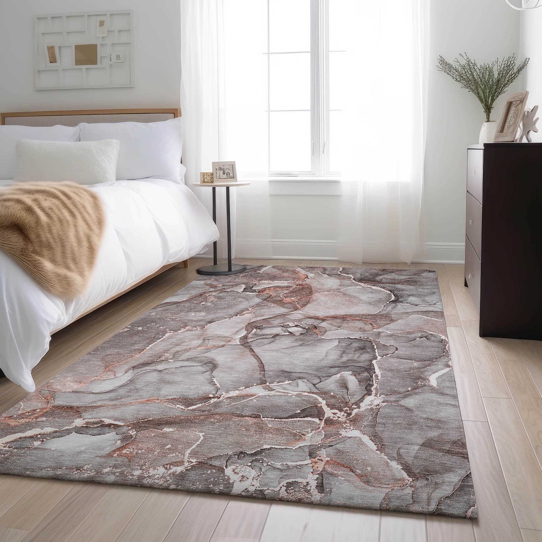 Addison Rugs AMF513OL2X8 Mayfield AMF513OL 2 x 7 (ft) Loomed Polyester Olive Rectangular Indoor Abstract Machine washable Area rug