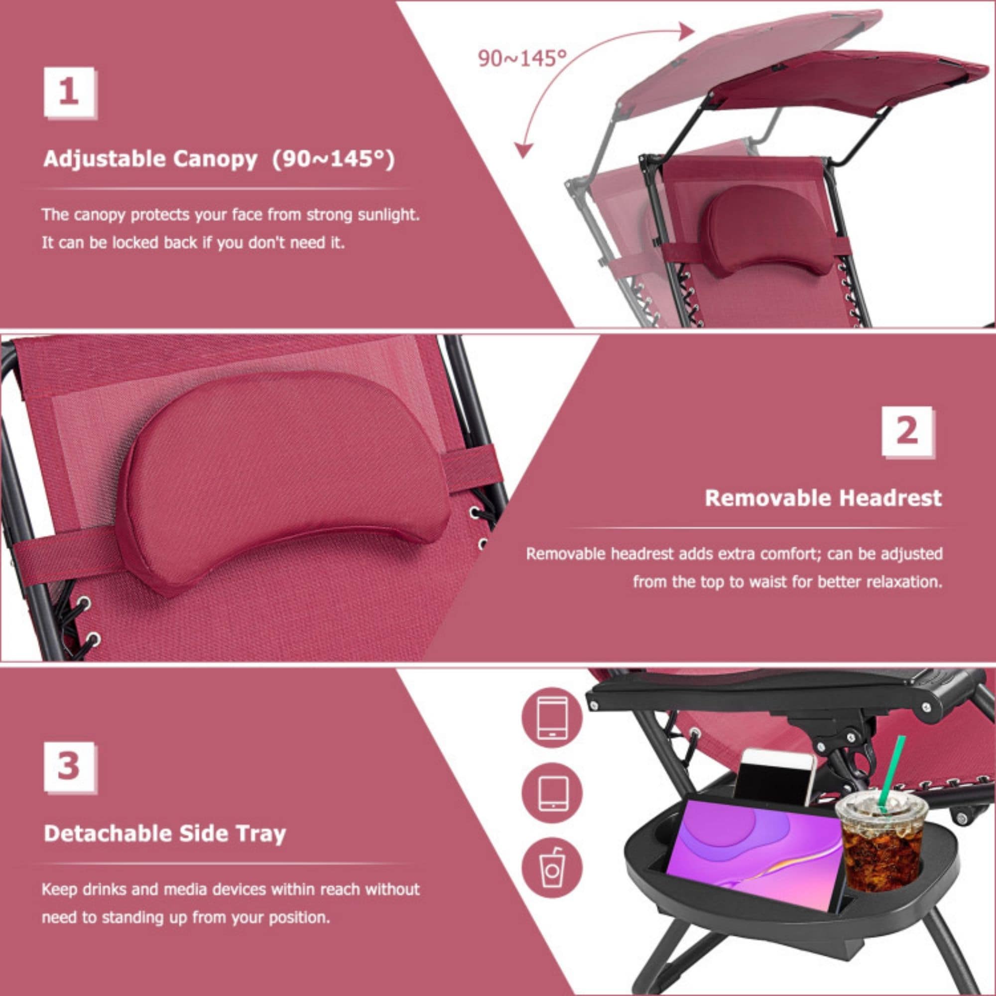 Clihome CWCH-OP70634CF-1 Patio-Chairs - View #9