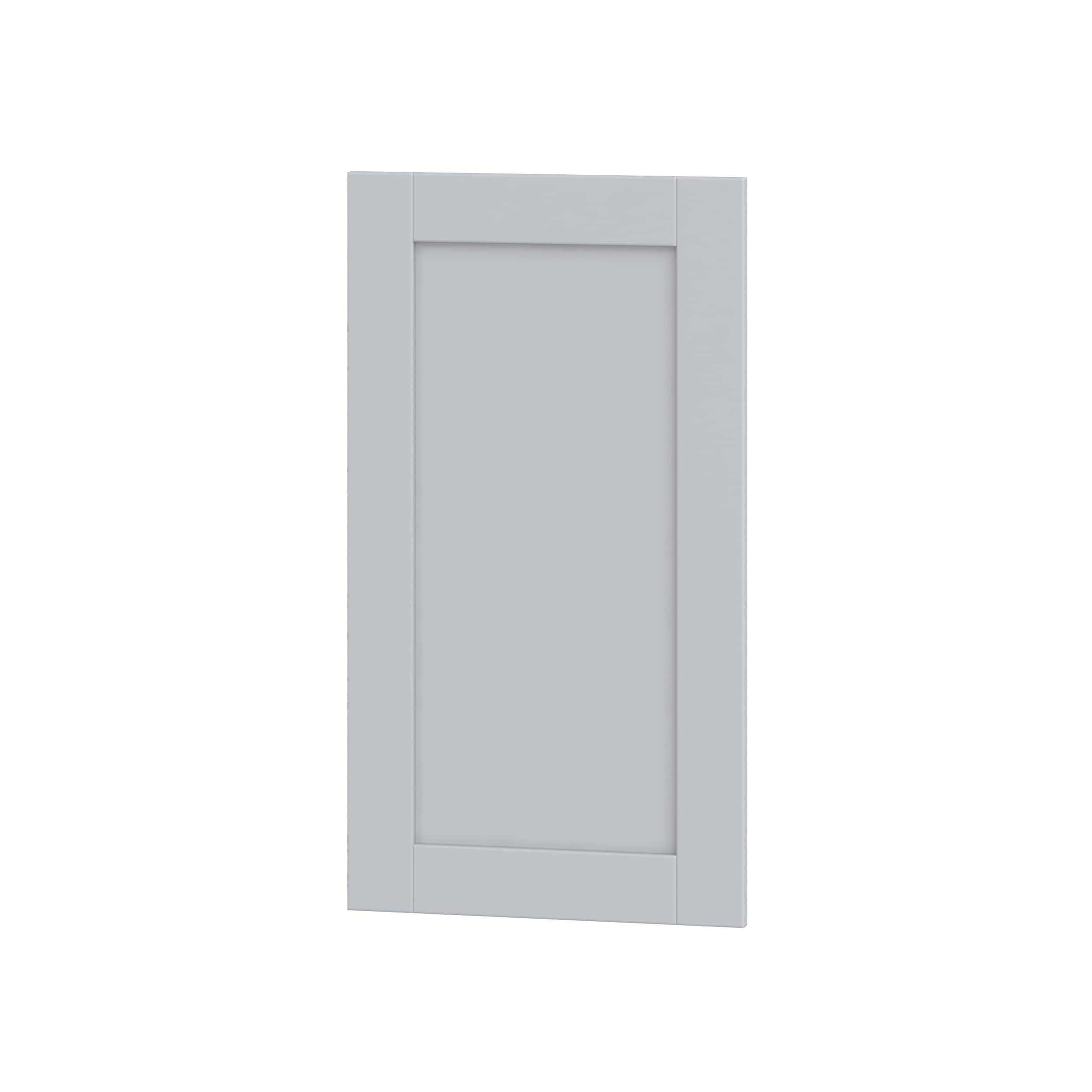 Hugo&Borg DSDR16.530-CH Charlesberg 16.5-in W x 30-in H Light Gray Laminate Shaker Base and wall cabinet doors (Fits 18-in base box )