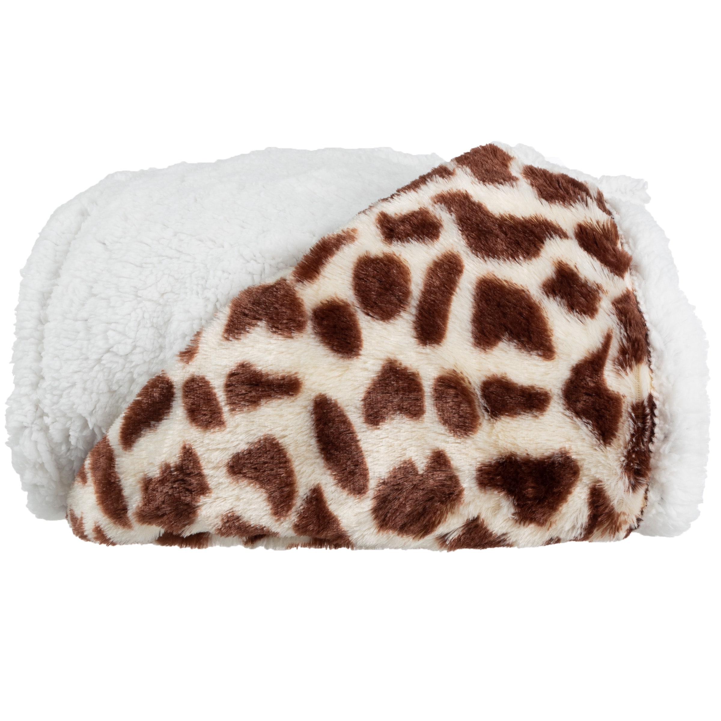 Lavish Home  50x60-Inch Machine-Washable Fleece Blanket (Giraffe)