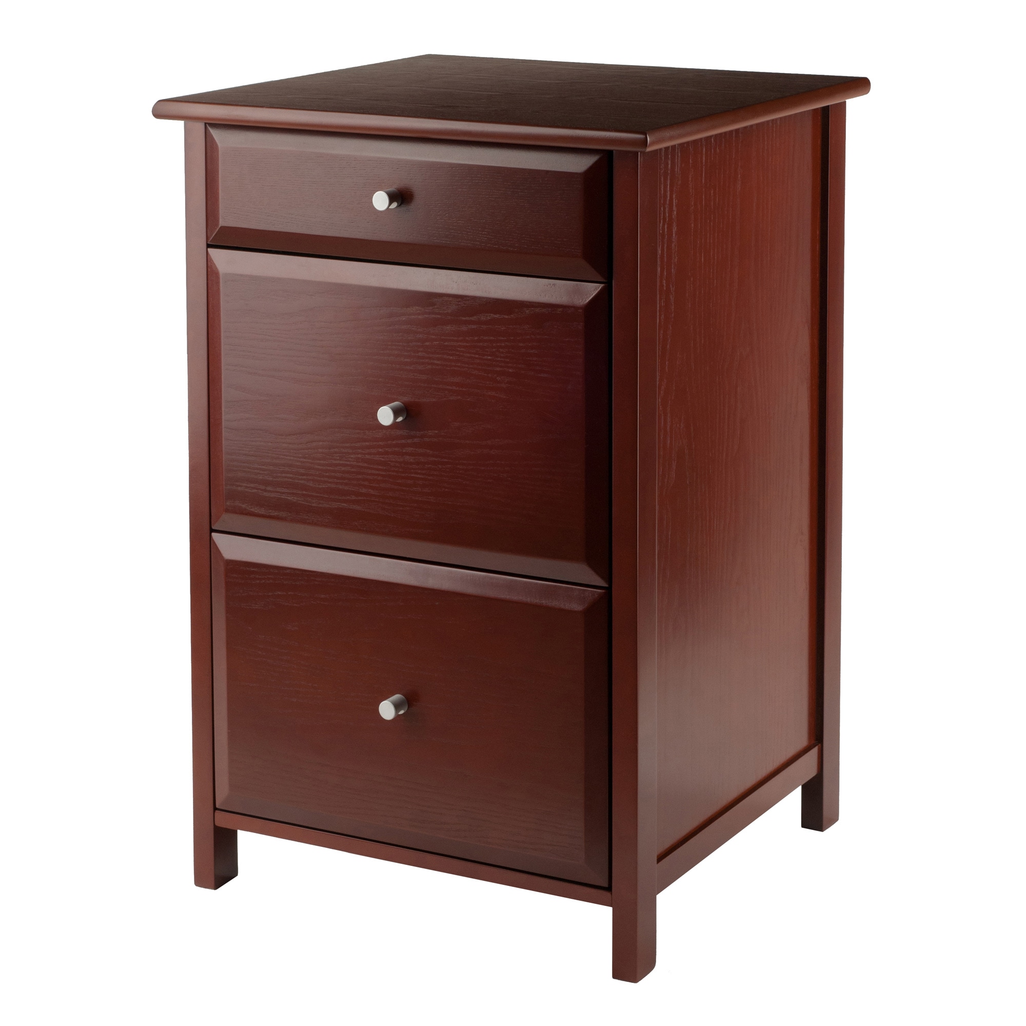 3-Drawer Narrow Square File Cabinet