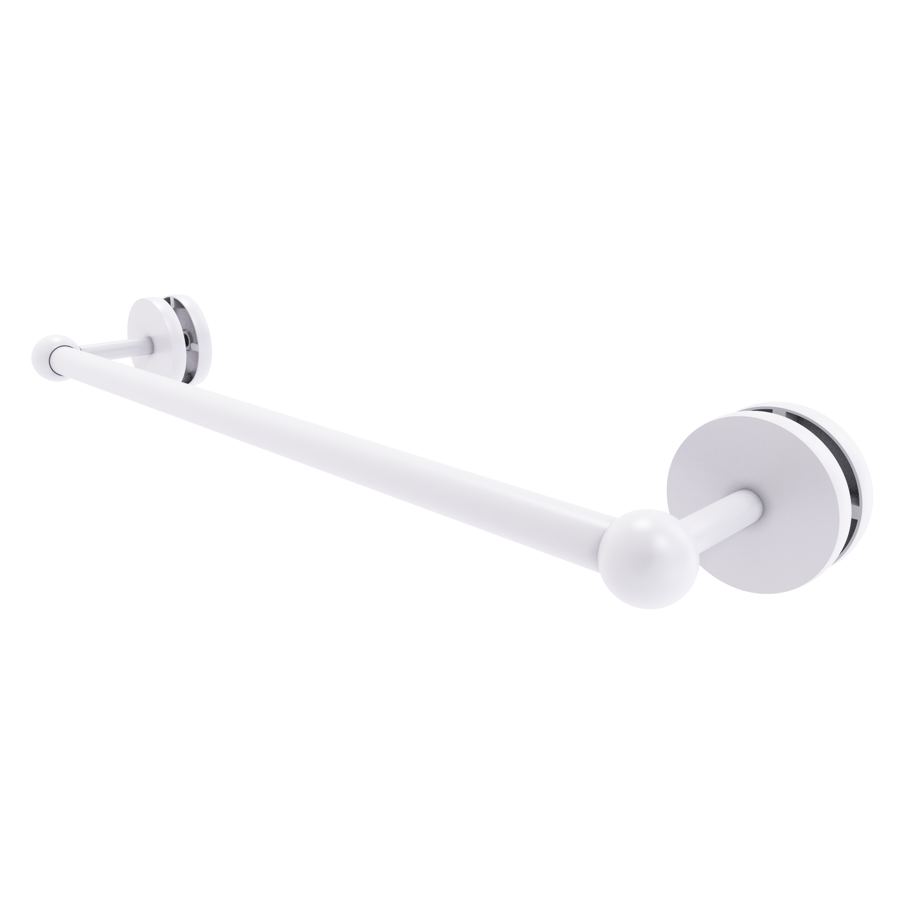 Allied Brass P1000-41-SM-18-WHM Prestige Skyline 18-in Matte White Wall mount Single Towel Bar