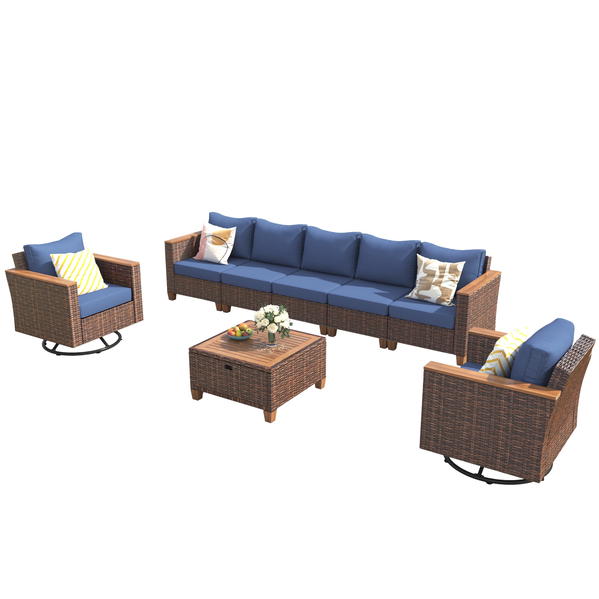 SINOFURN SYB260079BL Patio-Sofas-Daybeds - View #9