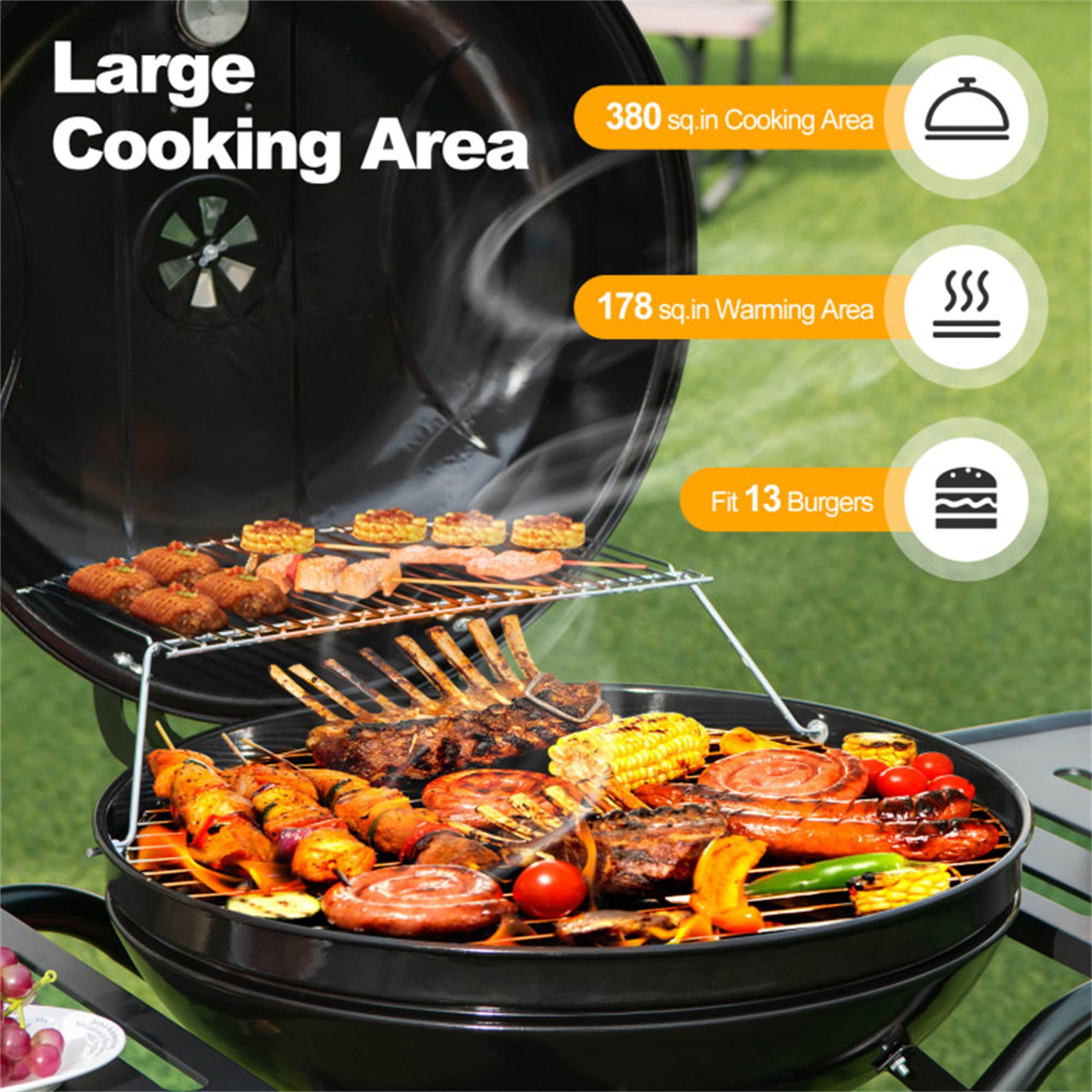 BABOOM BOM-11114BK-CO Charcoal-Grills - View #6