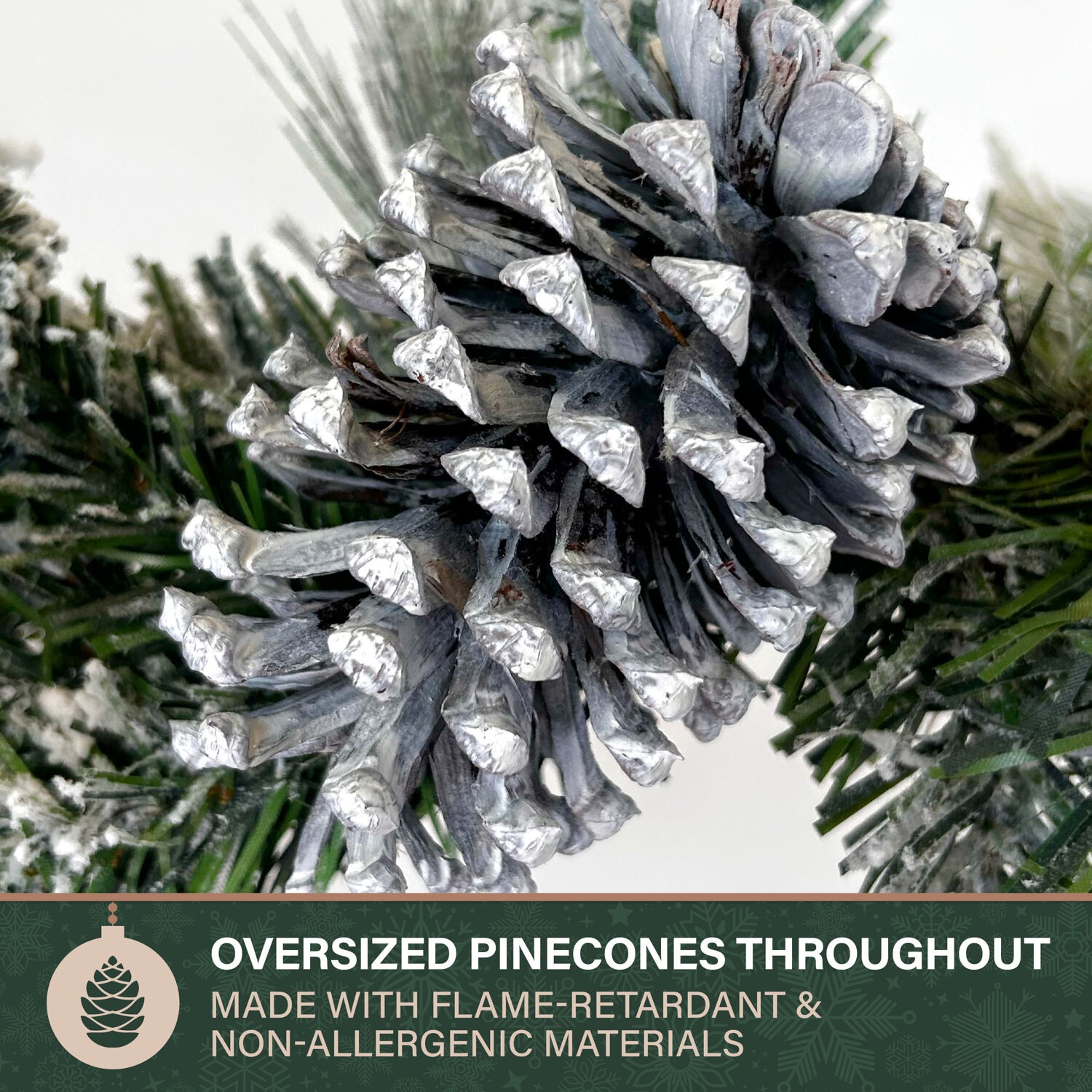 Fraser Hill Farm FF072CHGL001-0SN Artificial-Christmas-Garland - View #5