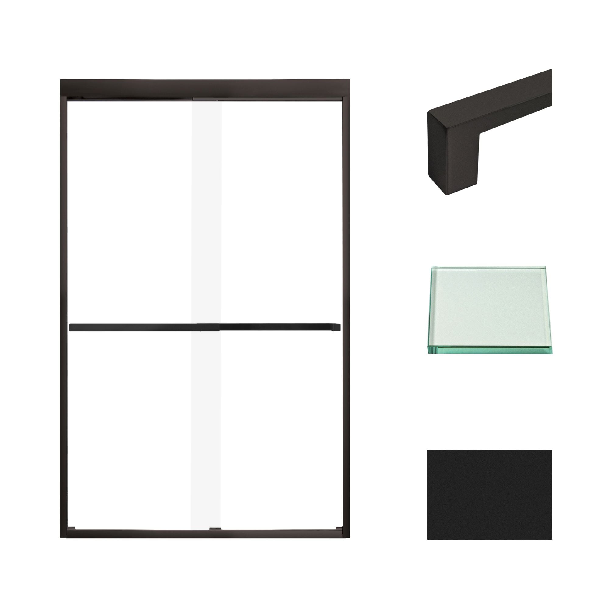 Transolid FBPT487608C-S-MB Shower-Doors - View #2