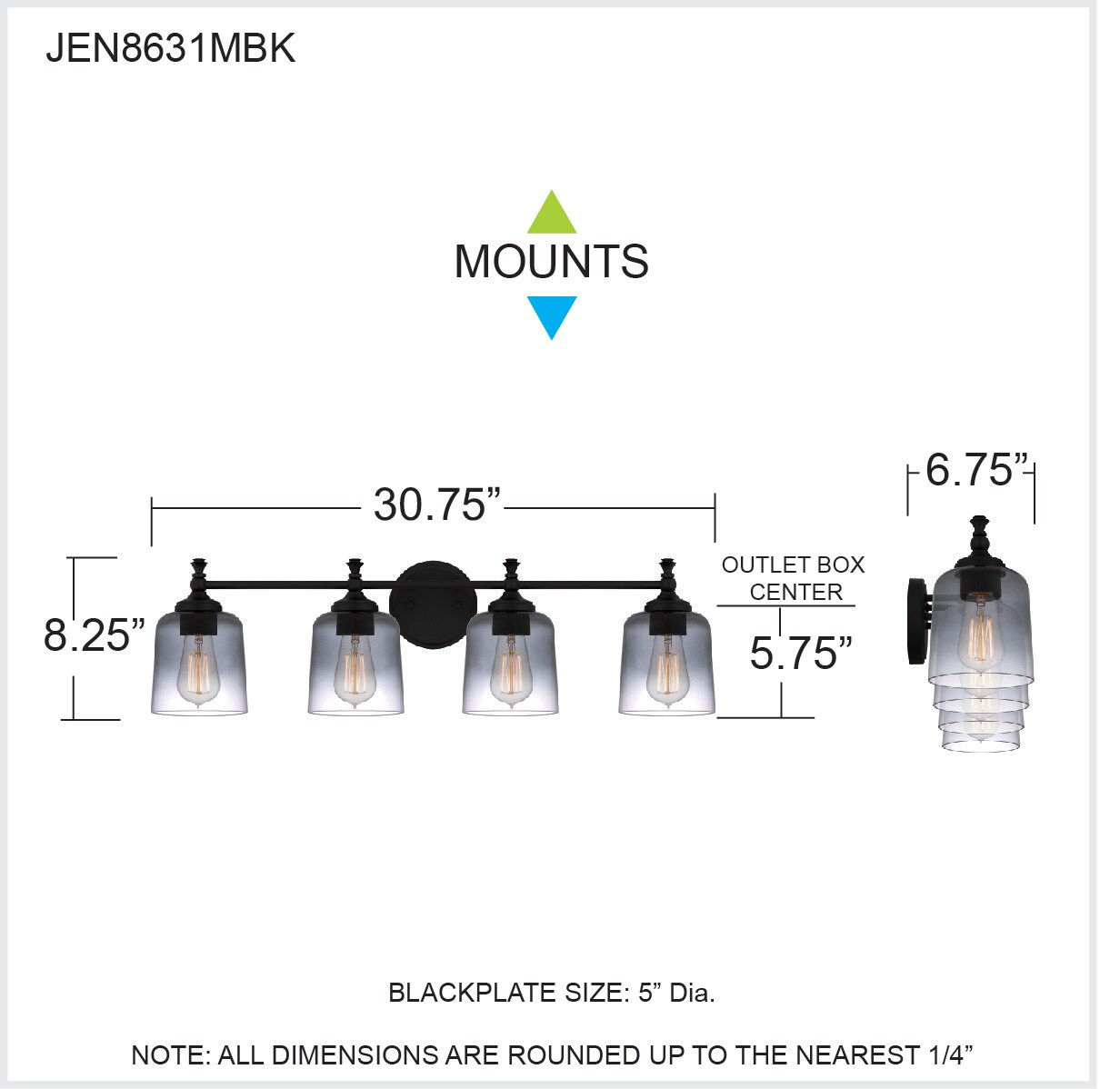 Quoizel JEN8631MBK b089995 - View #6