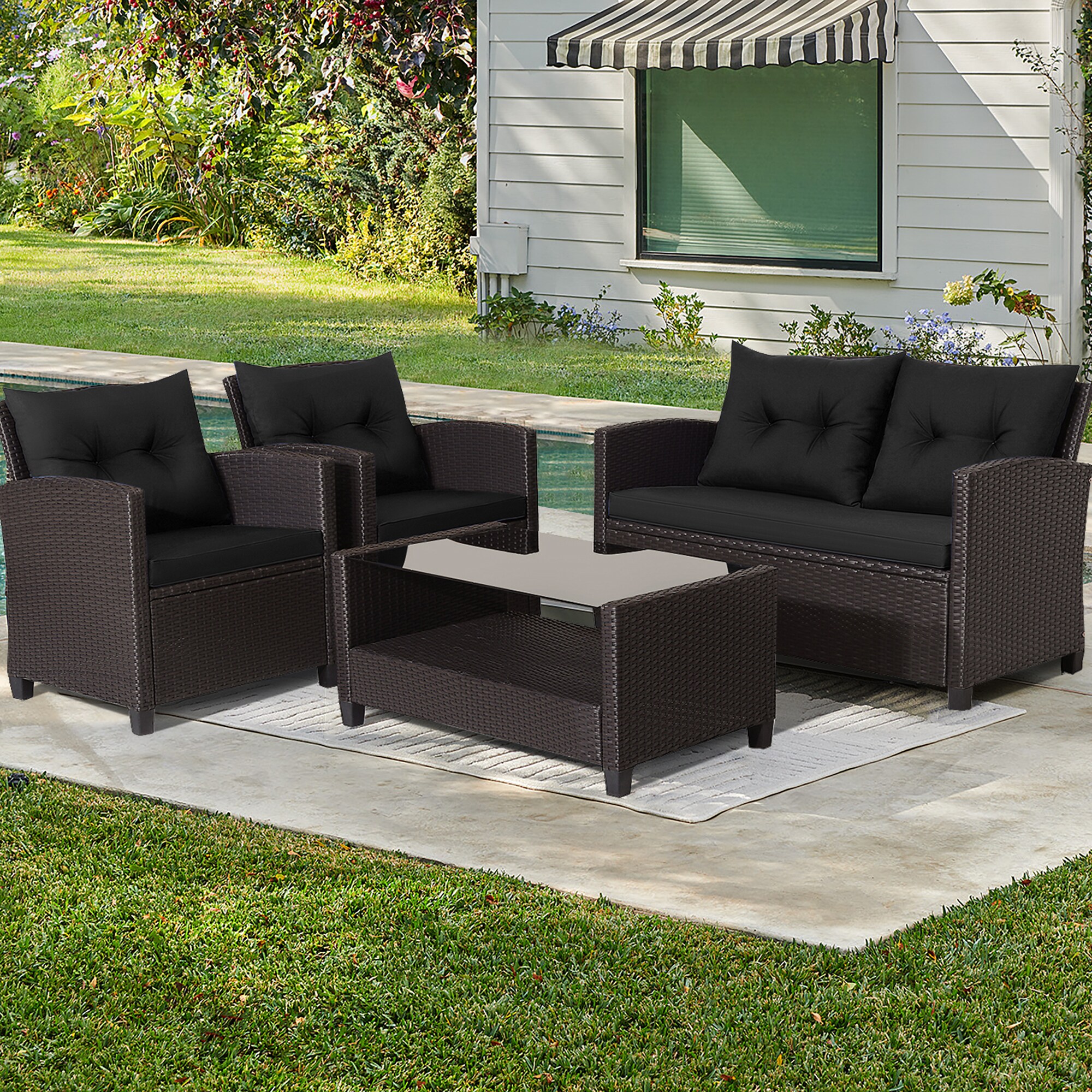 WELLFOR OUJ66742BK+ Patio-Conversation-Sets - View #7