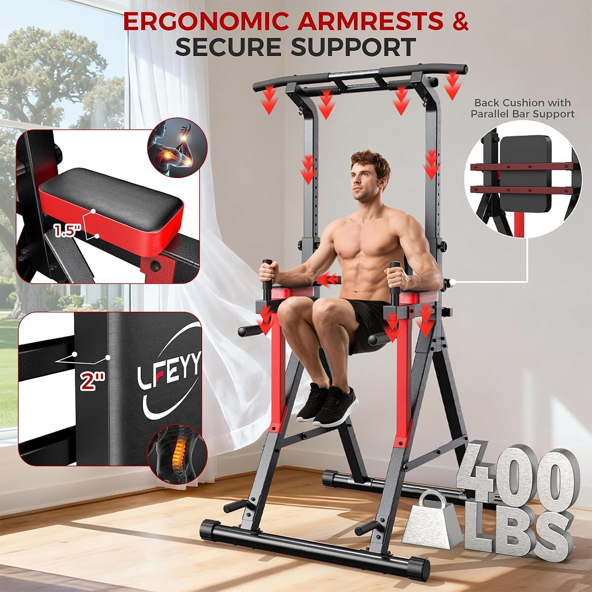 pooboo C86002 Pull-up-Push-up-Bars - View #4