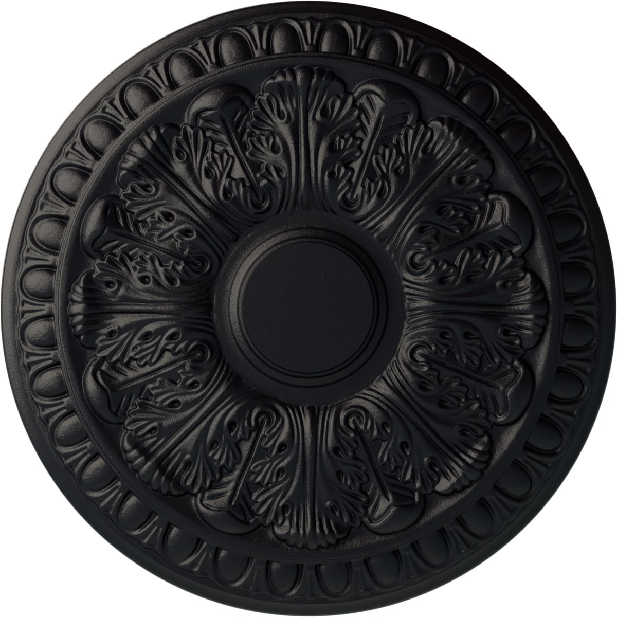 Ekena Millwork CM15CNSGS Colton 15.75-in W x 15.75-in L Painted Steel Gray Polyurethane Whole Ceiling Medallion