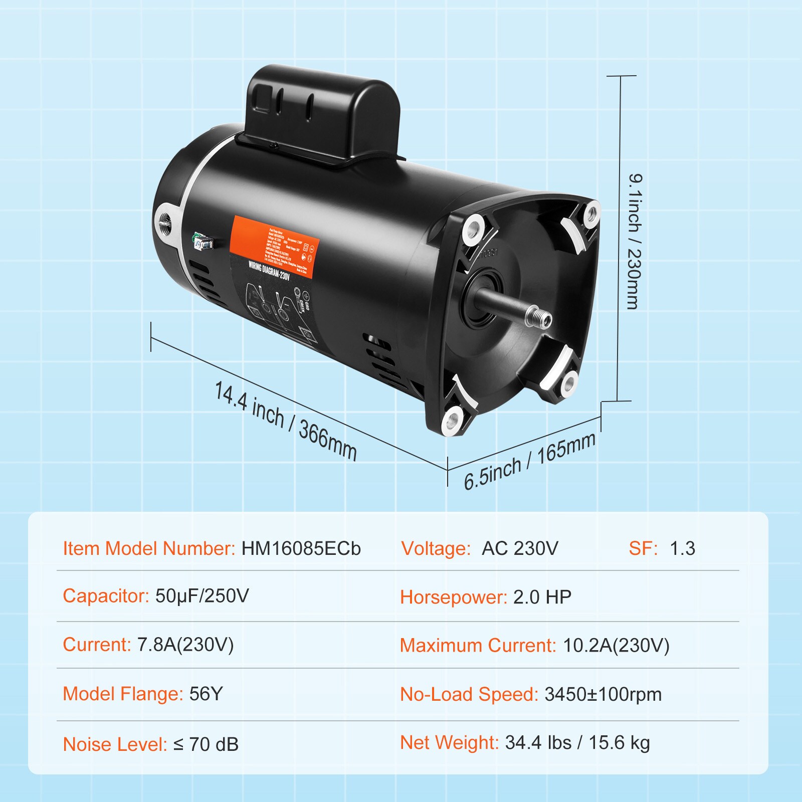 VEVOR SCYCBDJ2HP5603577V9 Pool-Pumps - View #7