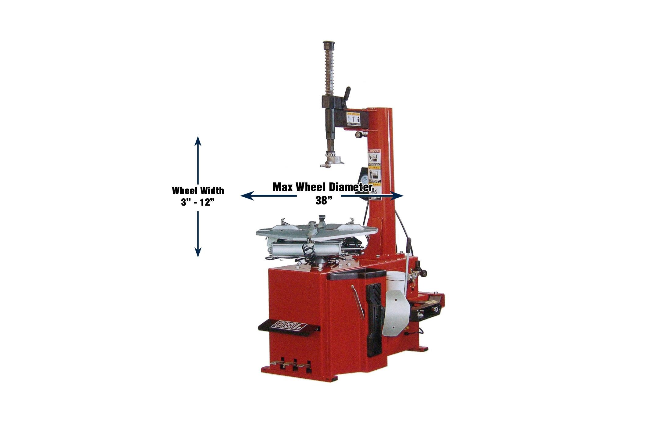 Tuxedo TC530 Tire Changer Traditional Swing Arm Design, Four