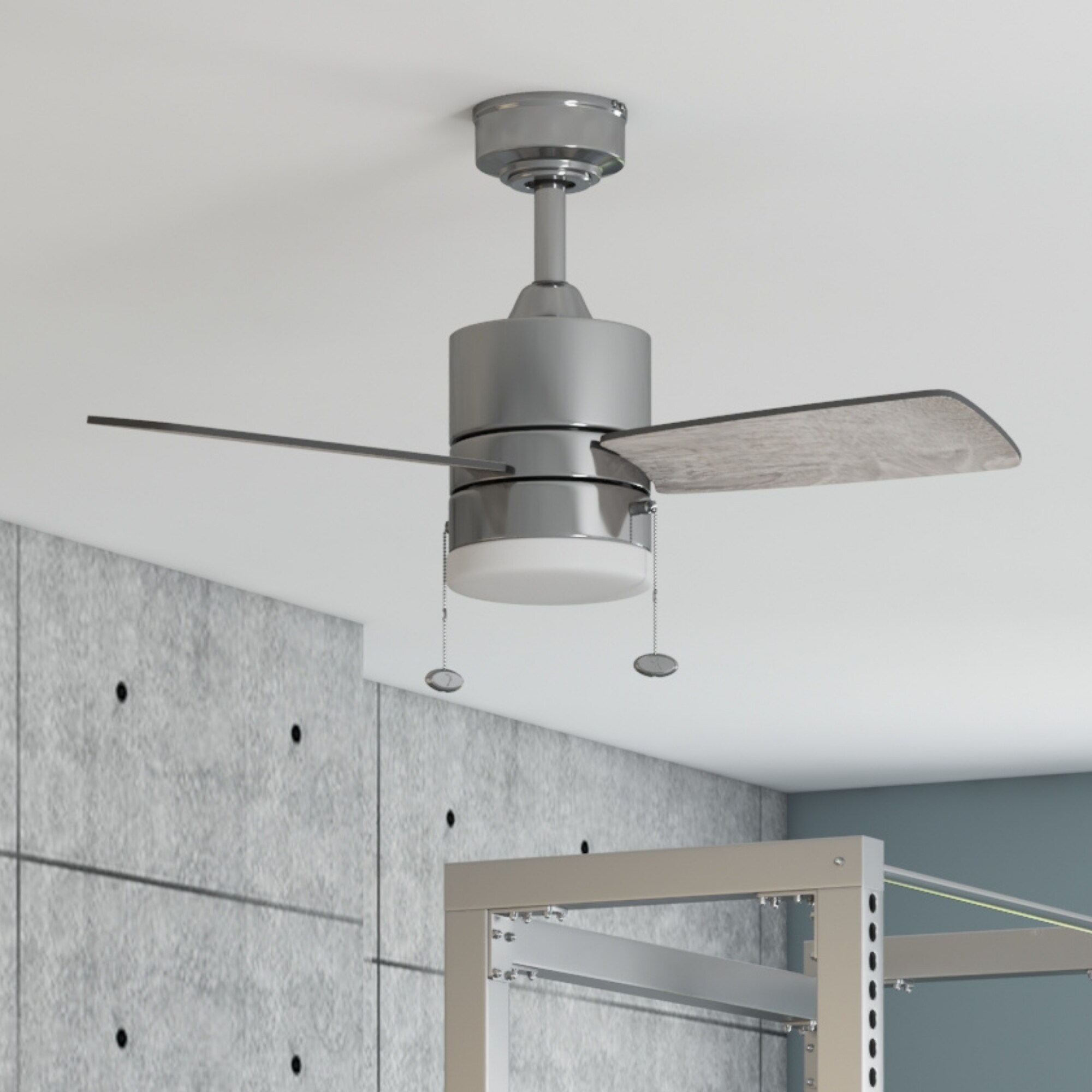 Harbor Breeze Monroem 32-in Brushed Nickel Indoor Ceiling Fan with ...