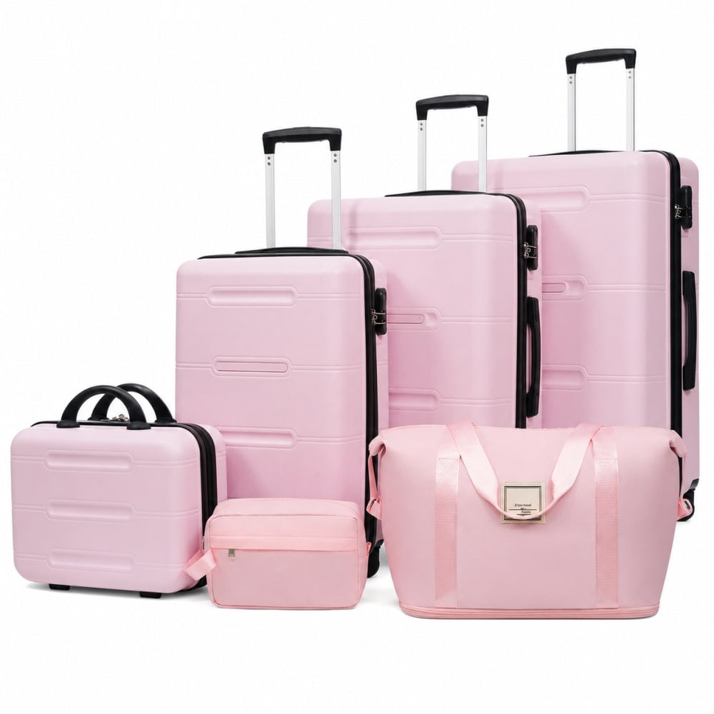 WOW PIONEER Hard Shell Rolling Travel Luggage with Sturdy Construction ...