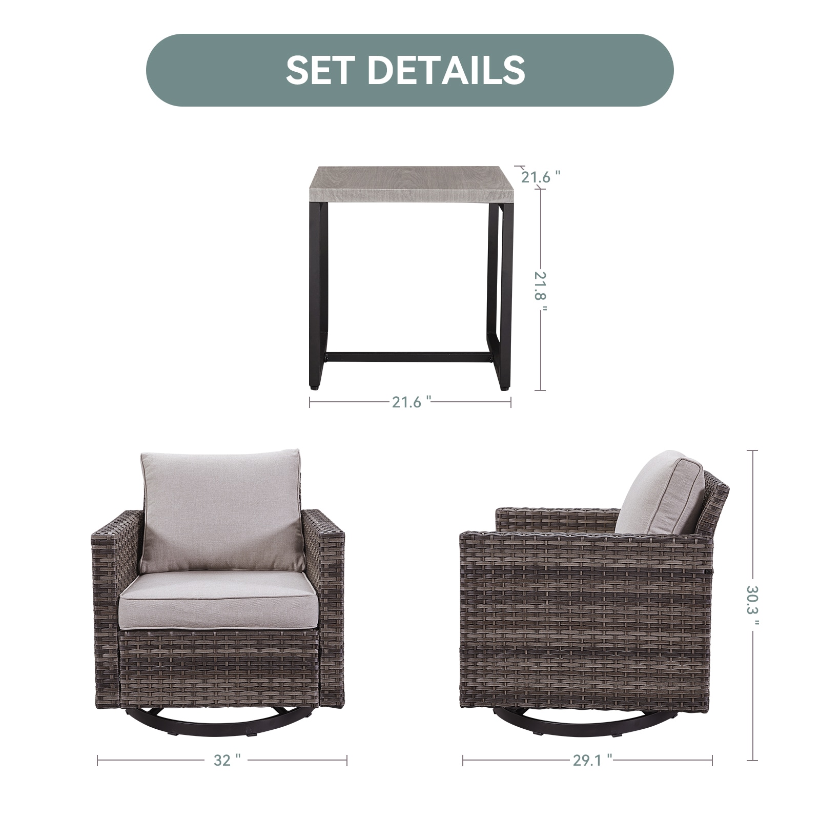 Rilyson FS069070-2 Patio-Chairs - View #7
