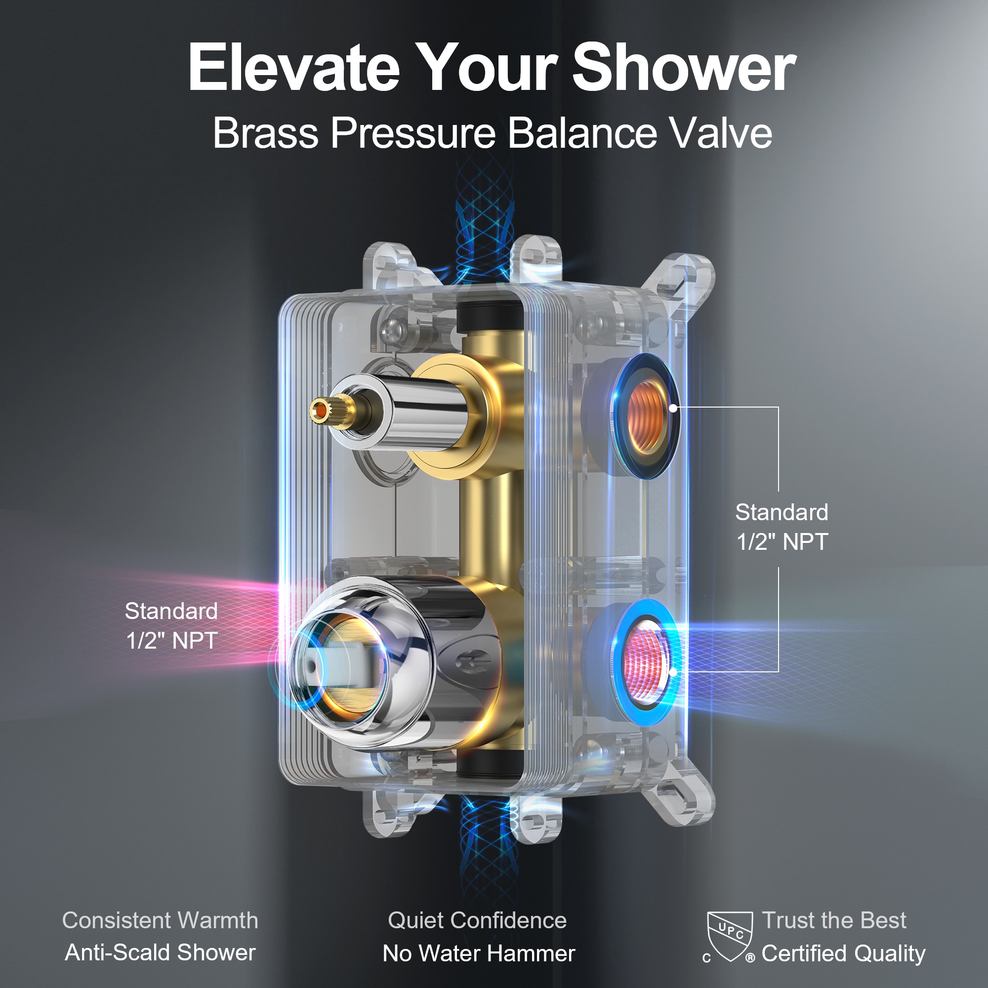 GRANDJOY FL23668-OR Tub-Shower-Faucets - View #10