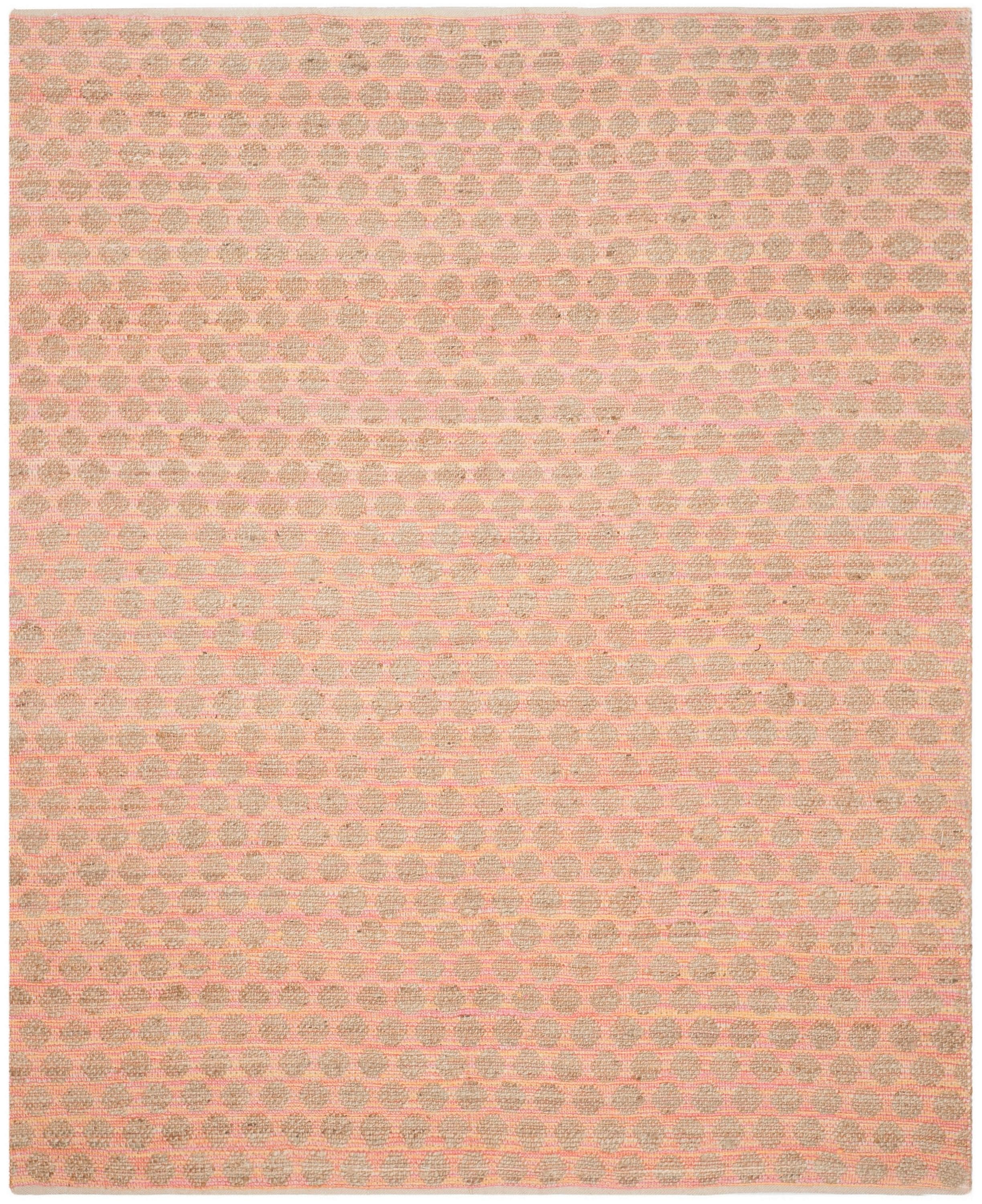 Safavieh CAP820G-8 Cape Cod Leeds 8 x 10 (ft) Jute Orange/Natural Rectangular Indoor Abstract Coastal Area rug