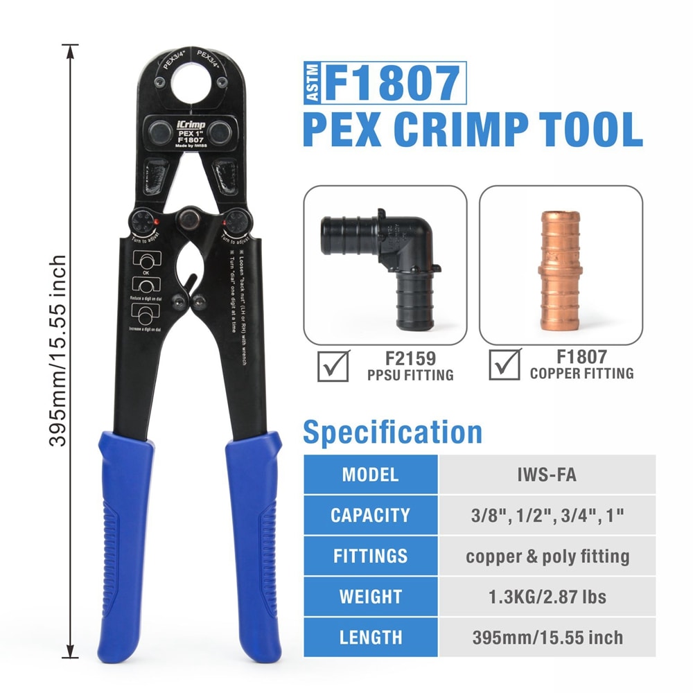 IWISS IWS-FA KIT Pex-Crimp-Fittings - View #3