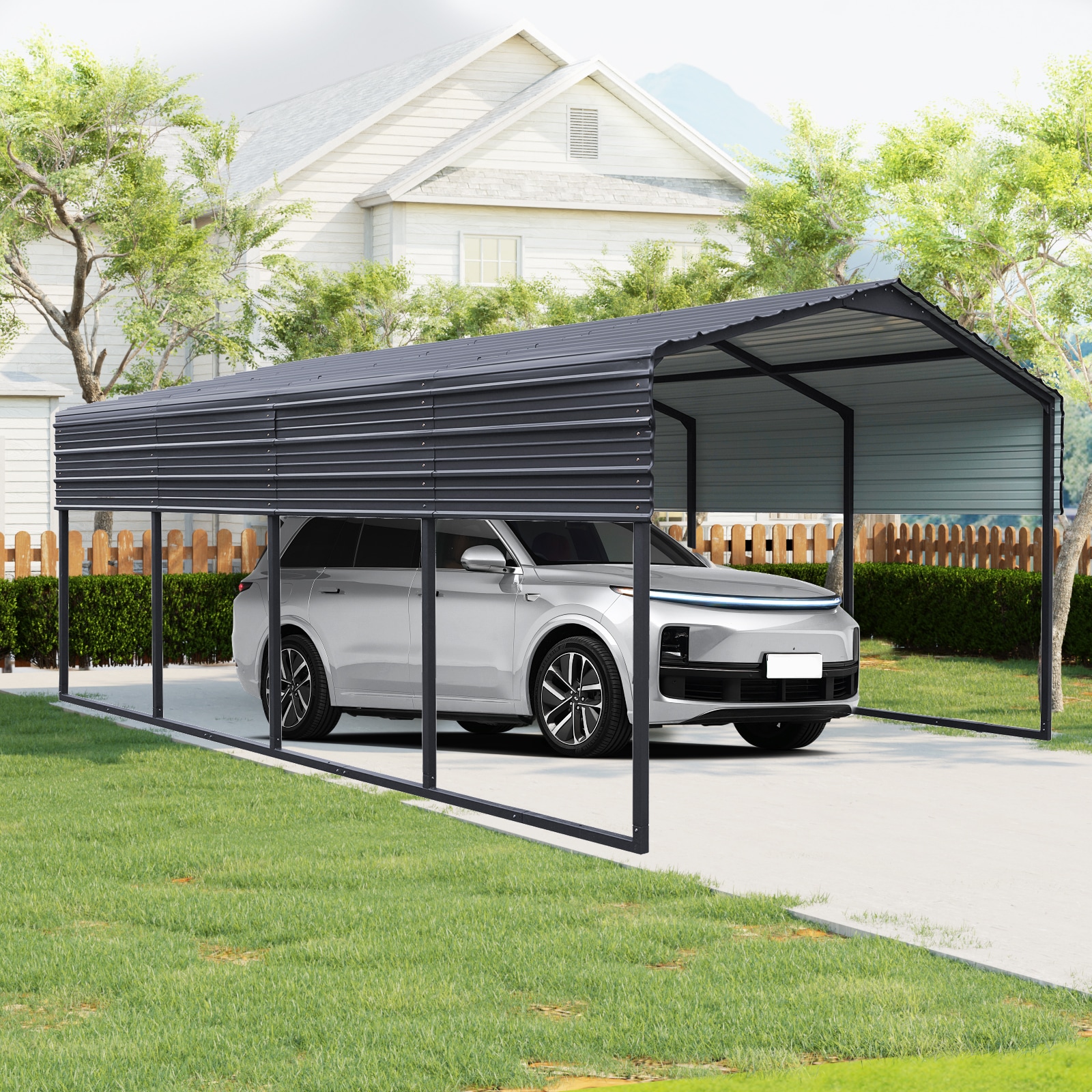 CESICIA R1-XB-ZJ 11-ft x 19-ft Gazebos Charcoal Gazebo with Hardtop Roof