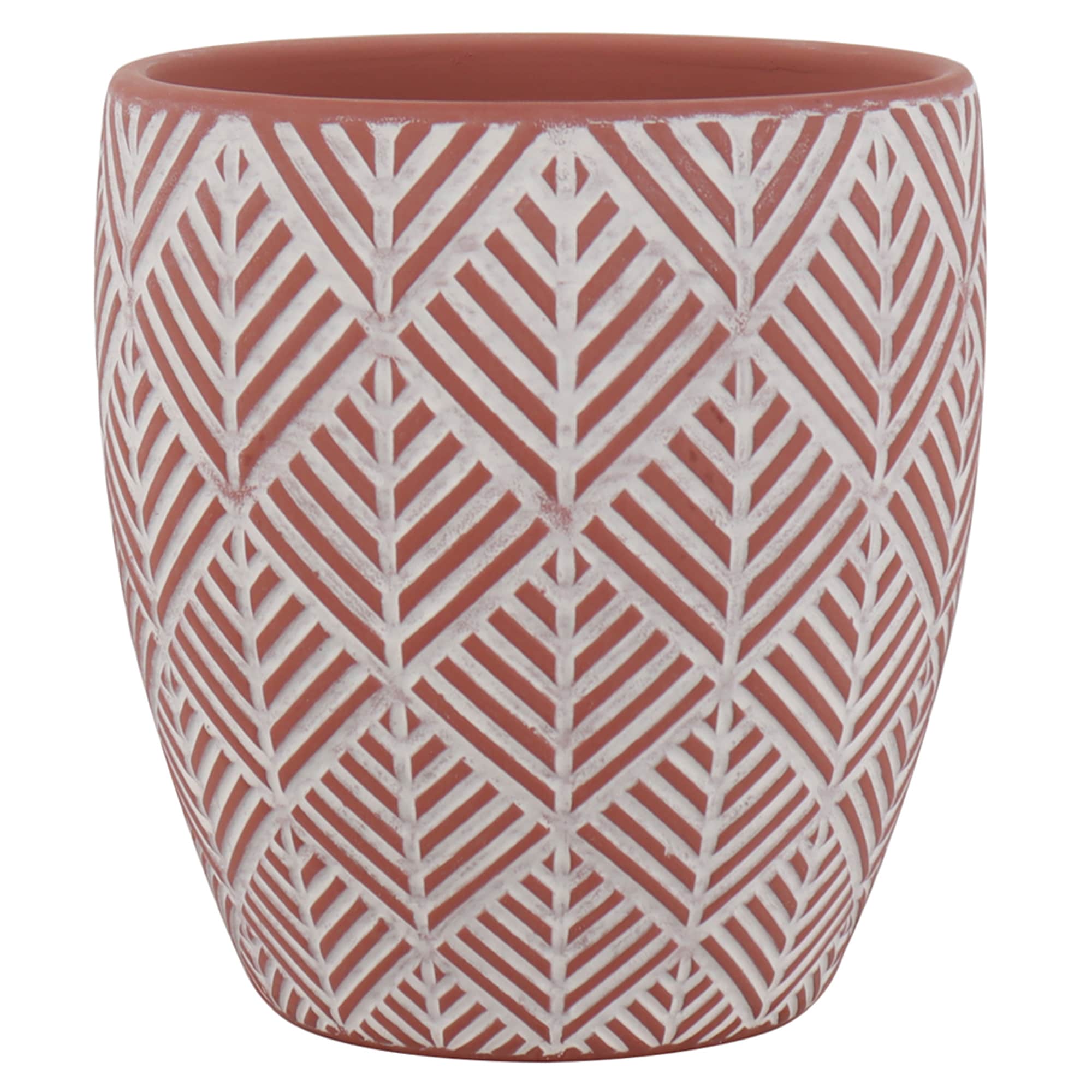 allen + roth CR01895N-05T Round 4.92-in W x 5.31-in H x 4.92-in D Multiple colors/finishes Ceramic Indoor Planter