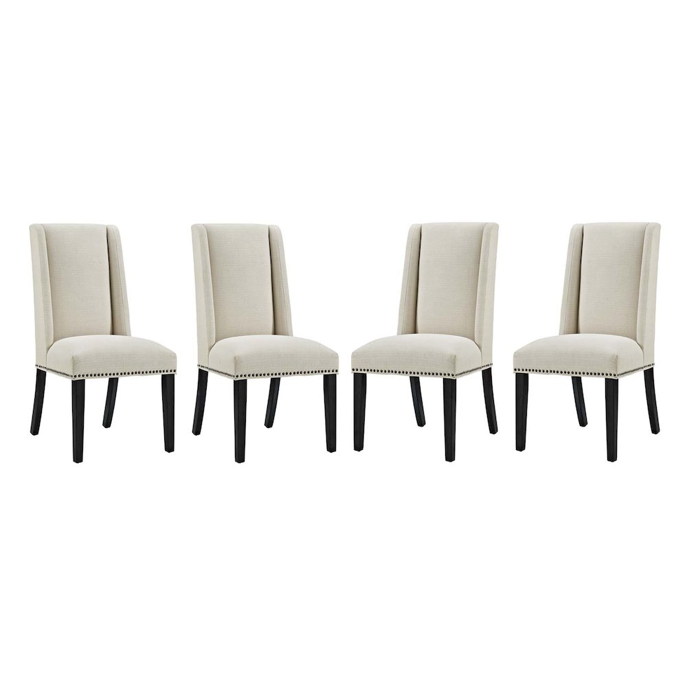 Modway BG3133636 Baron Fabric Dining Chair Set of 4