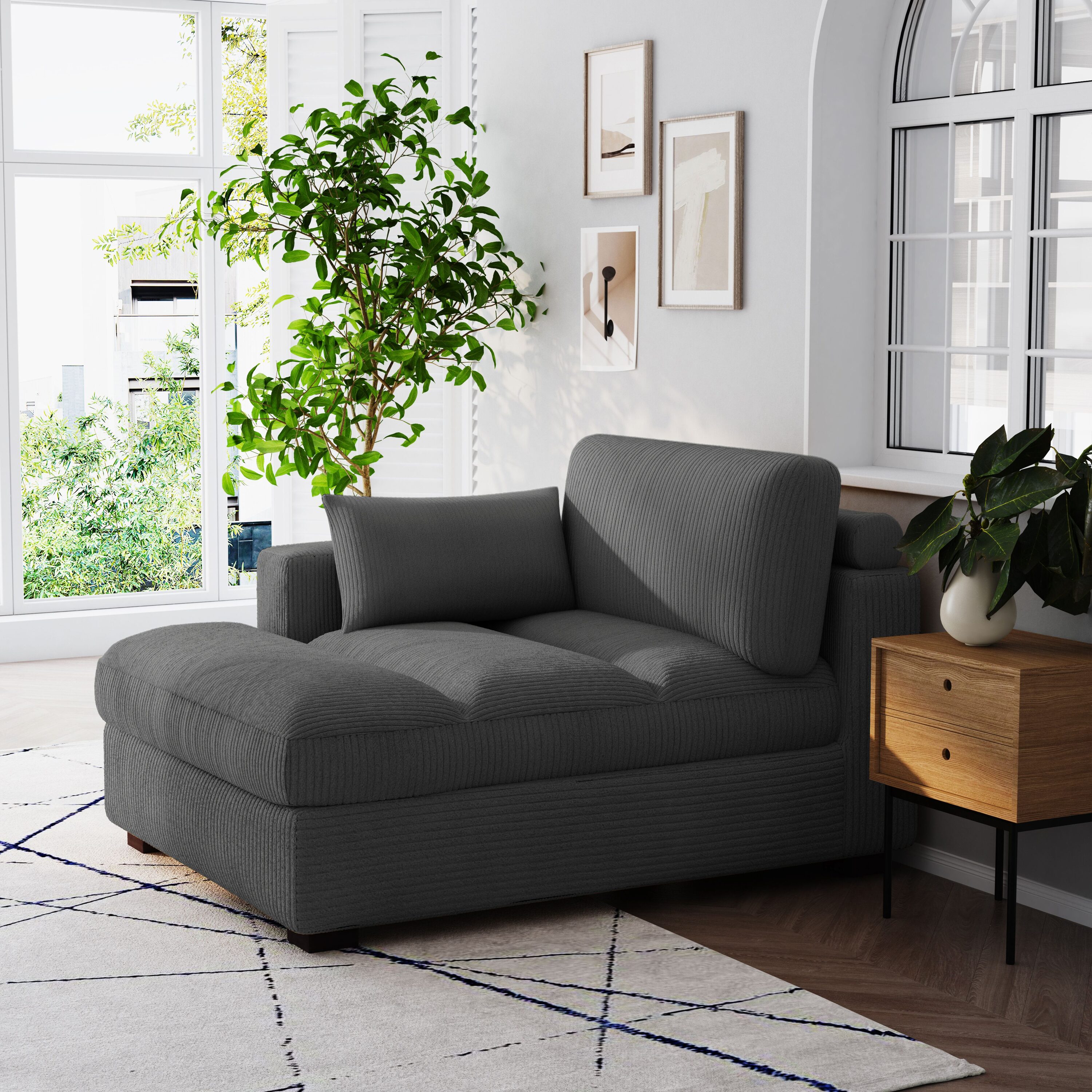 Dreamsidea LS-CS0002-GRAY-R-E1 Chaises-Settees - View #2