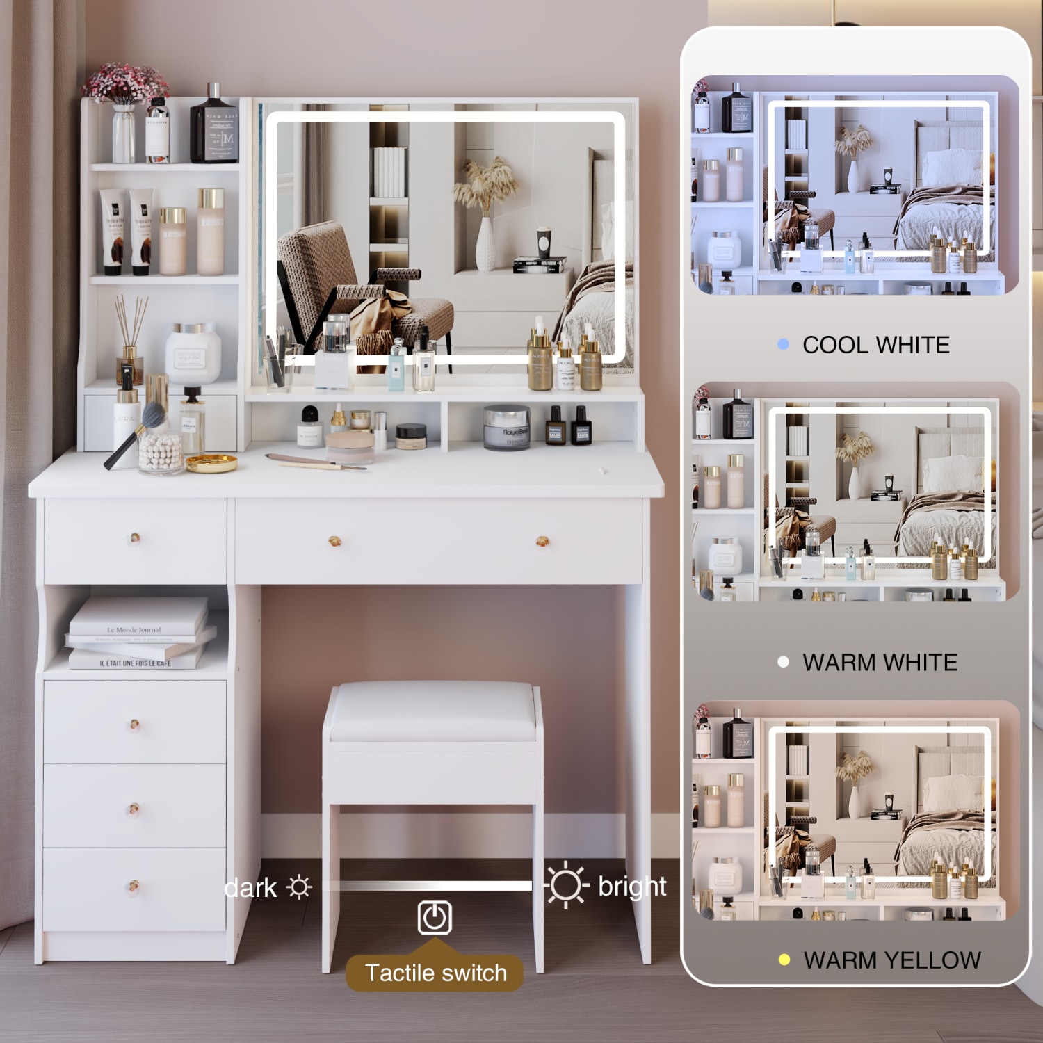 Streamdale Furniture W3258P296790 Bedroom-Vanities - View #4