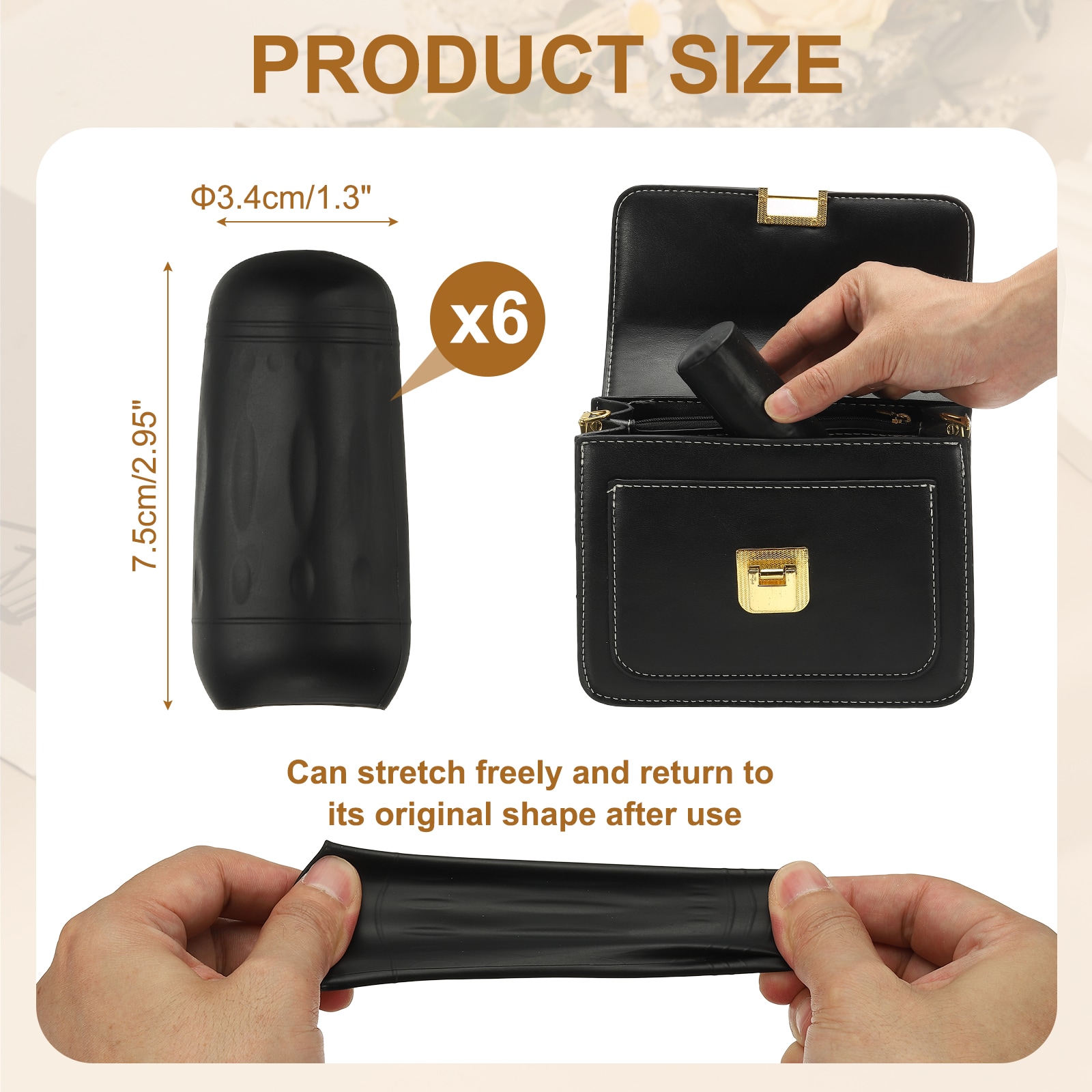 Unique Bargains 6pcs Silicone Bottle Covers for Travel Leak Proof