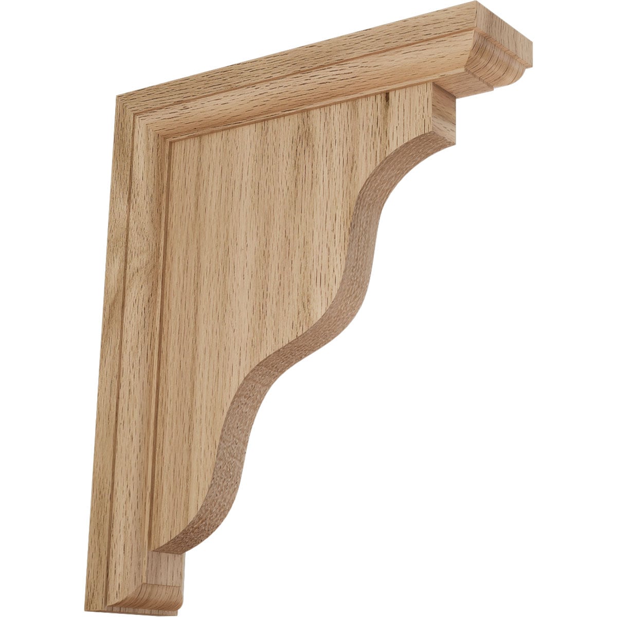  BKT02X09X11HARO Hamilton 2-1/4-in x 9-in x 11-in Red oak Brown Wood Standard bracket