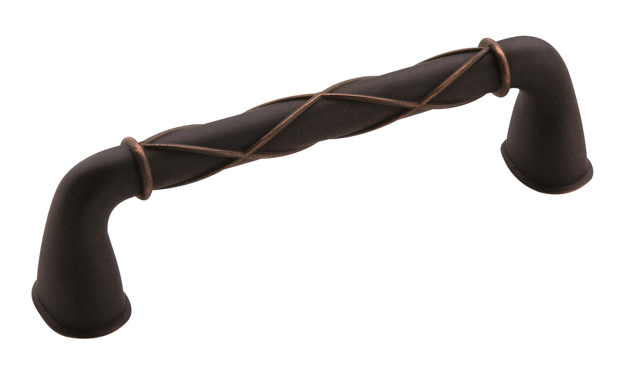 Amerock BP24235DOB Lattice 3-3/4-in Center to Center Dark Oiled Bronze Arch Handle Drawer Pulls