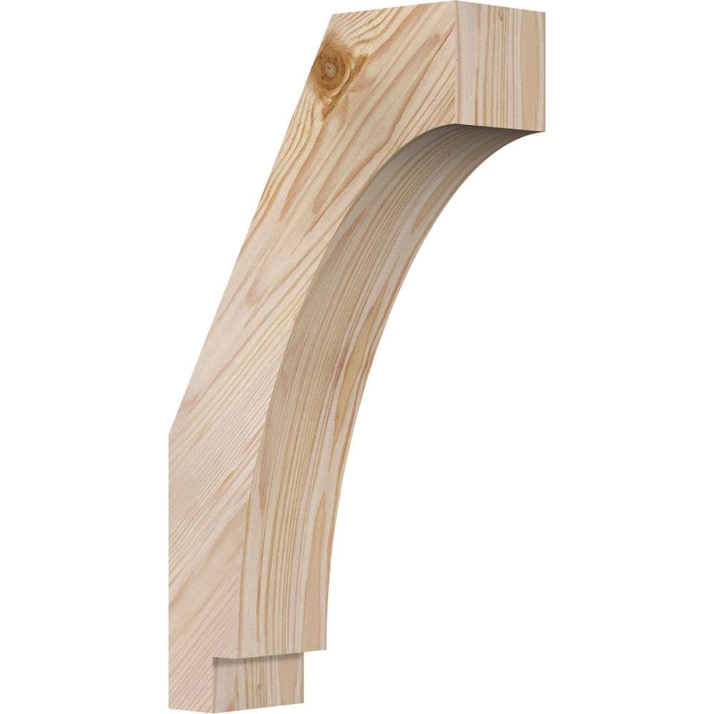 Ekena Millwork BRC04X10X18IMP00SDF 3-1/2-in x 10-in x 18-in Douglas Fir Unfinished Wood Imperial smooth